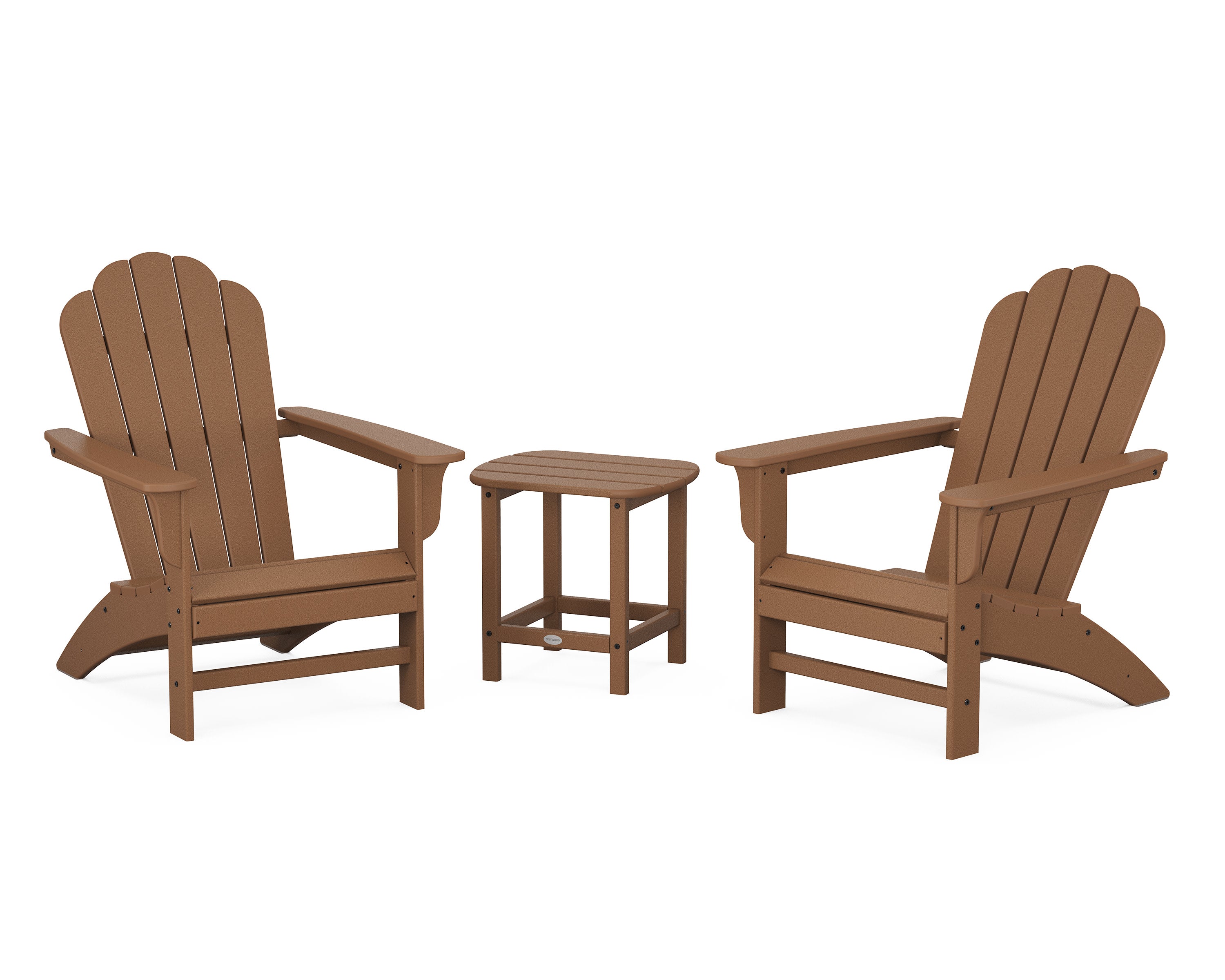 Cottage Adirondack Chair 3-Piece Set in Teak