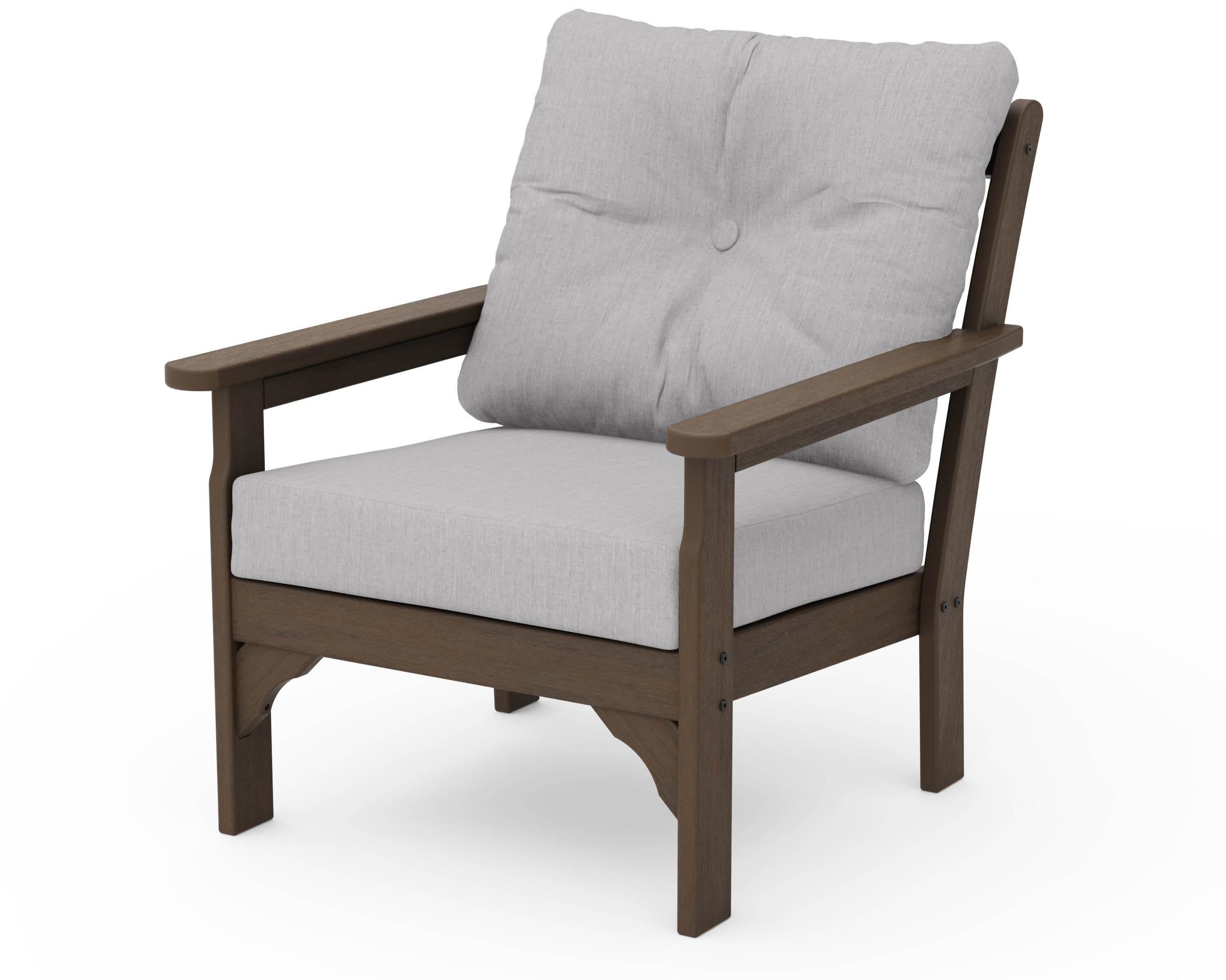 Vineyard Deep Seating Chair in Kona / Granite