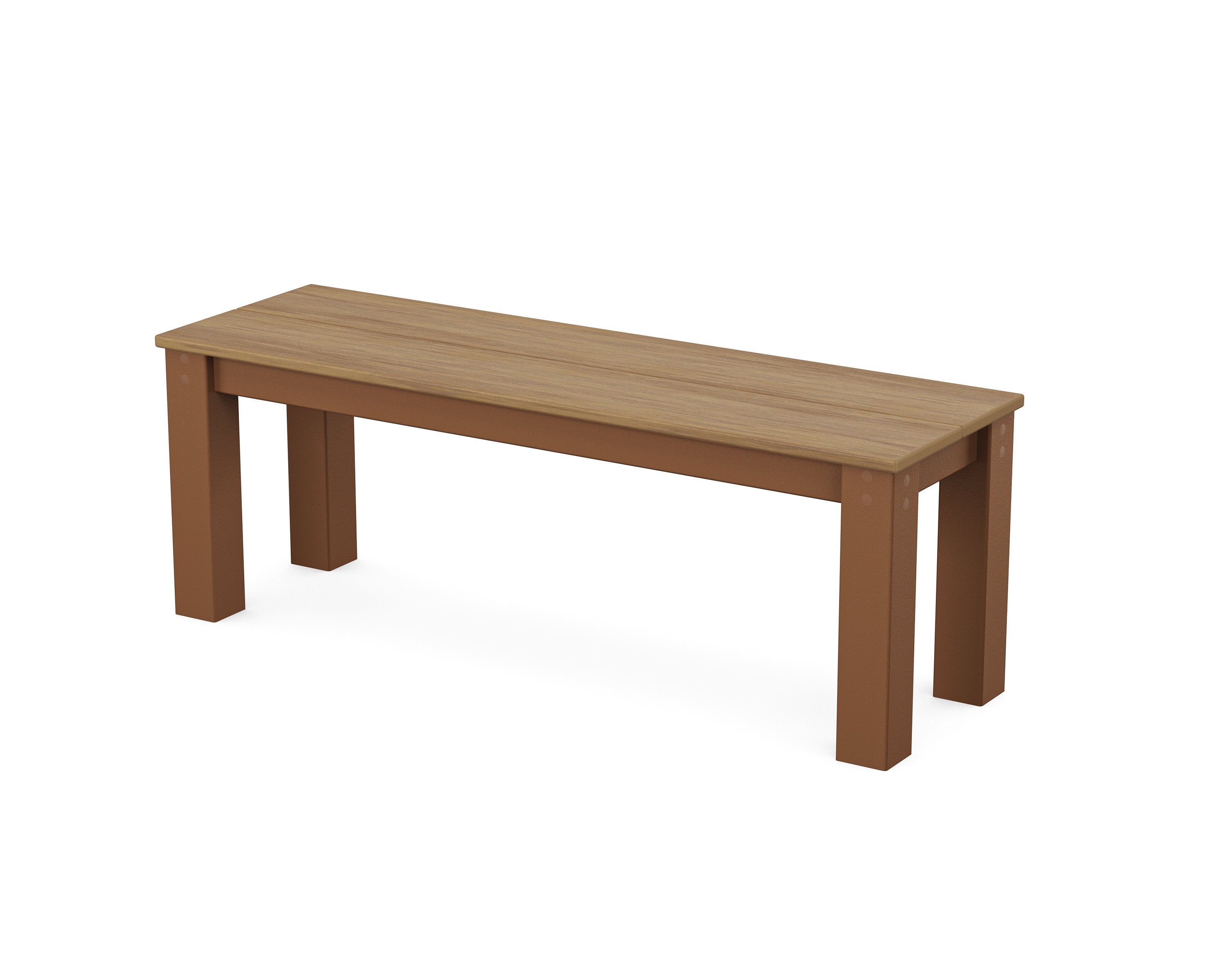 Studio Parsons 48" Bench in Teak / Natural