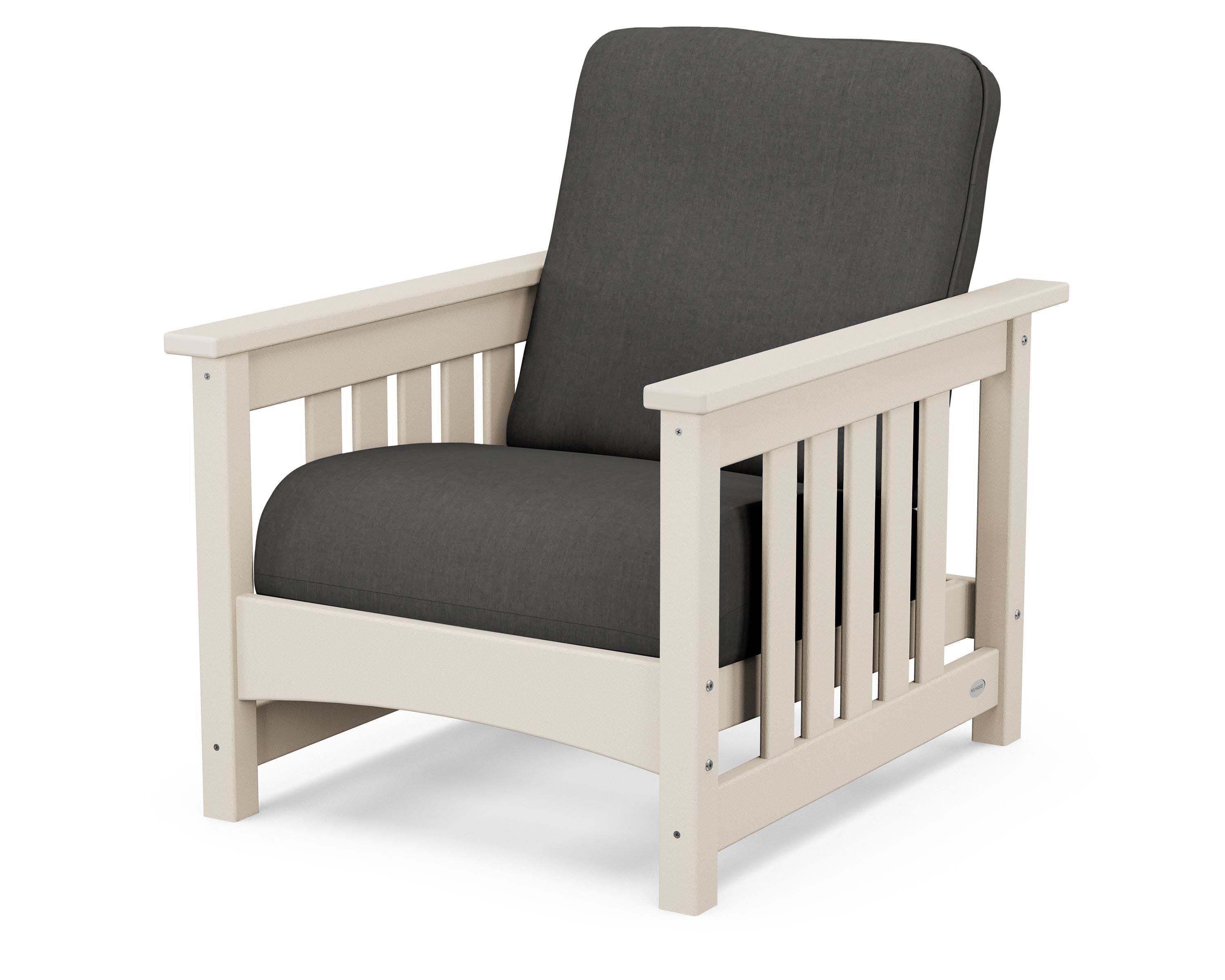 Club Mission Chair in Sand / Spectrum Carbon