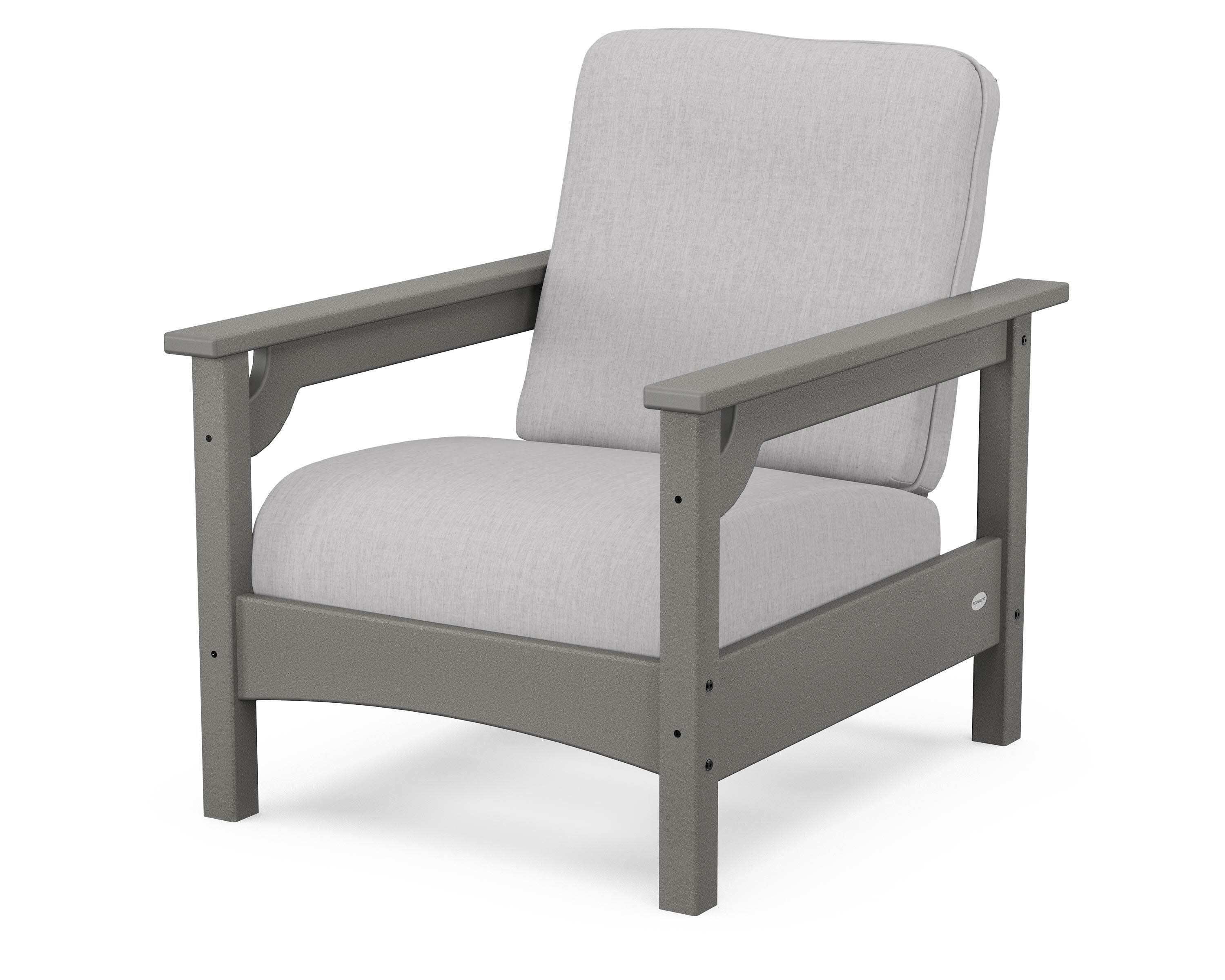Club Chair in Slate Grey / Granite