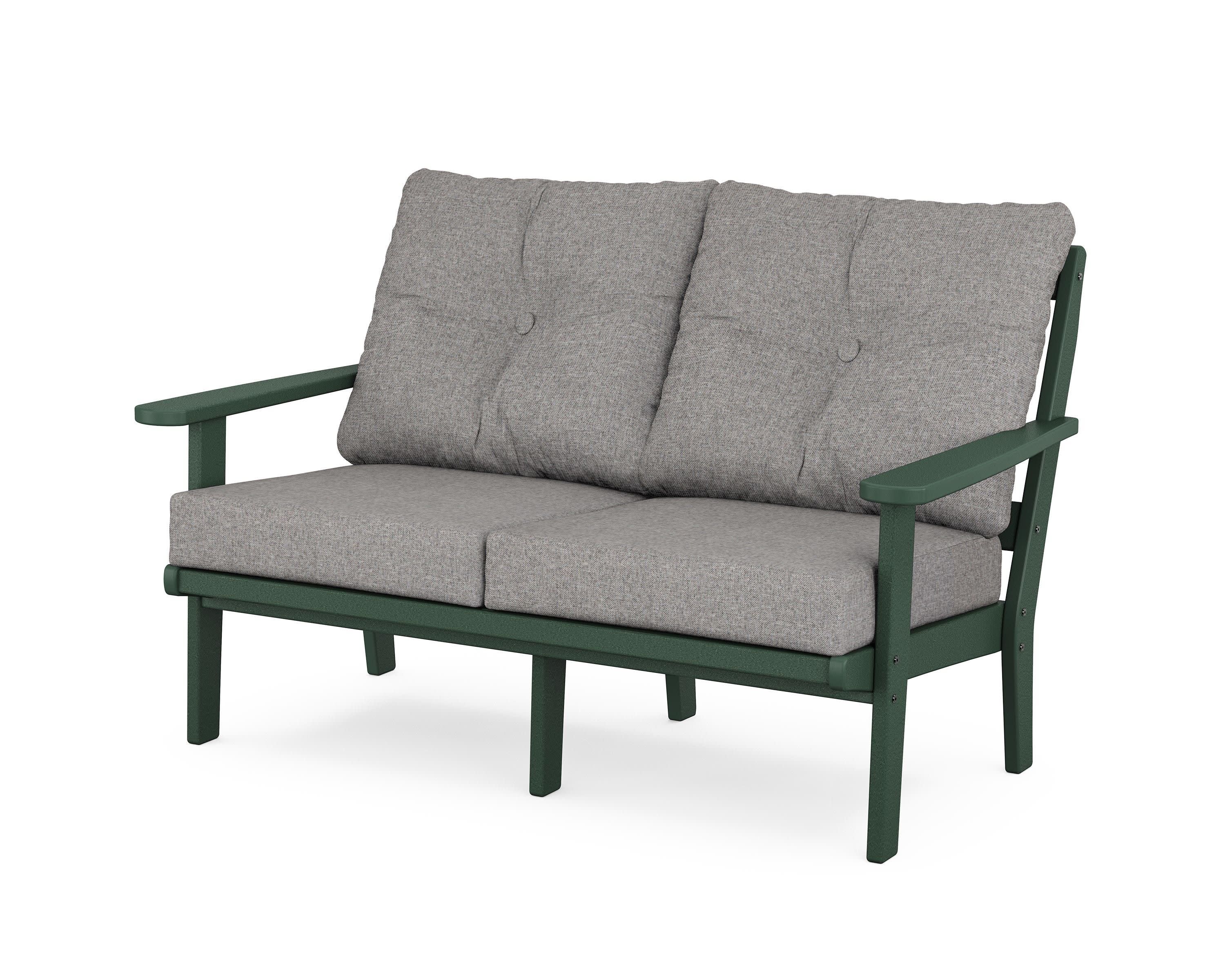 Mission Deep SeatingLoveseat in Green / Grey Mist