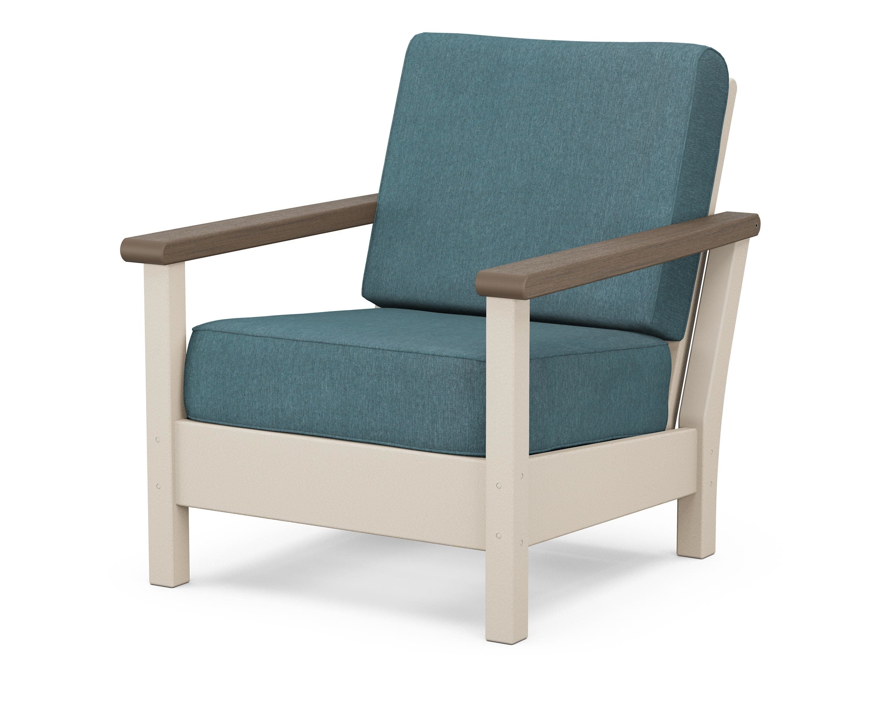 Harbour Deep Seating Chair in Sand / Kona / Ocean Teal