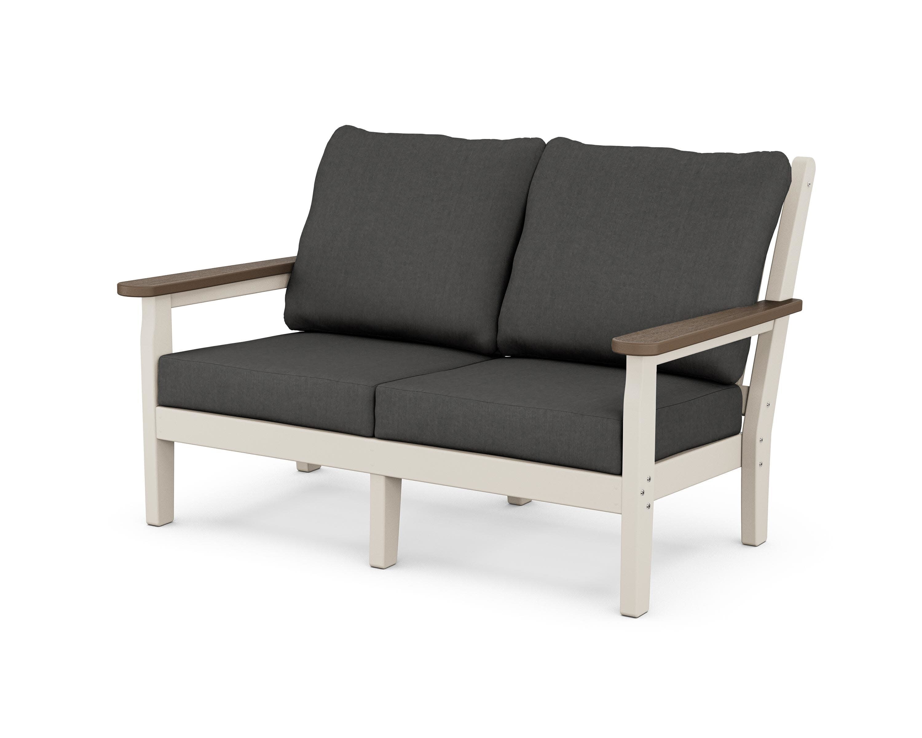 Chippendale Deep Seating Loveseat in Sand / Kona / Spectrum Carbon