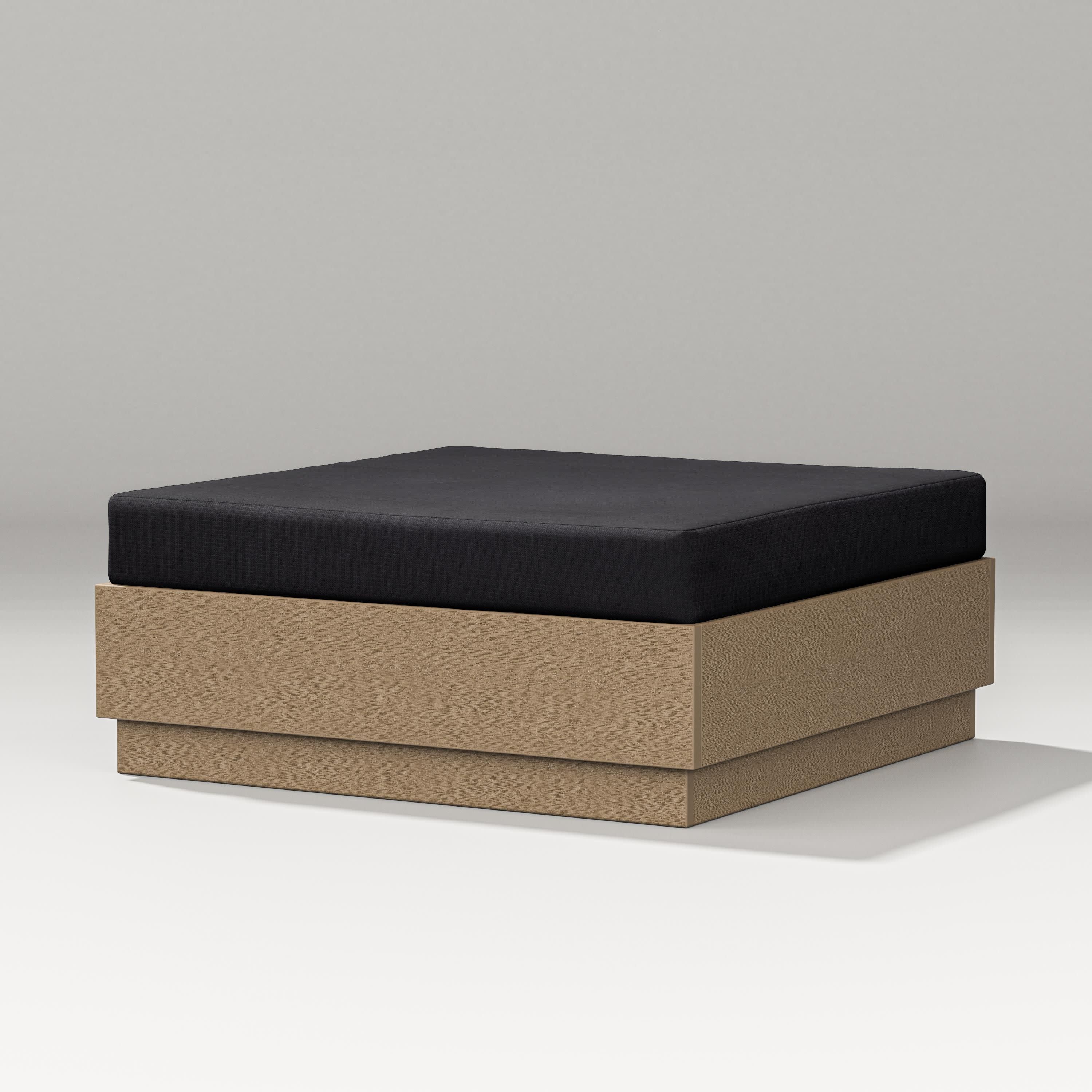 Elevate Lounge Ottoman in Vintage Sahara / Midnight Linen