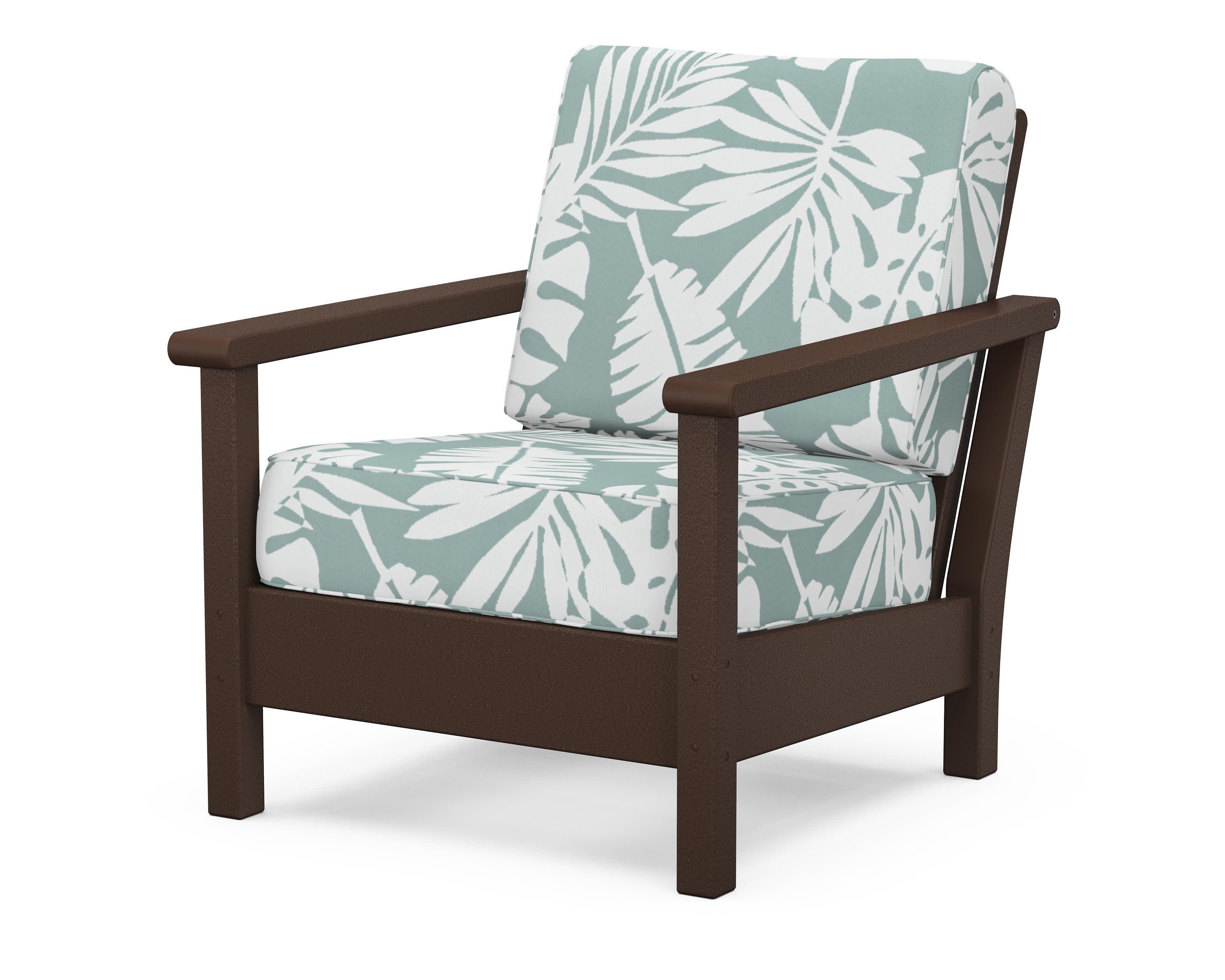 Harbour Deep Seating Chair in Mahogany / Leaf Glacier Spa