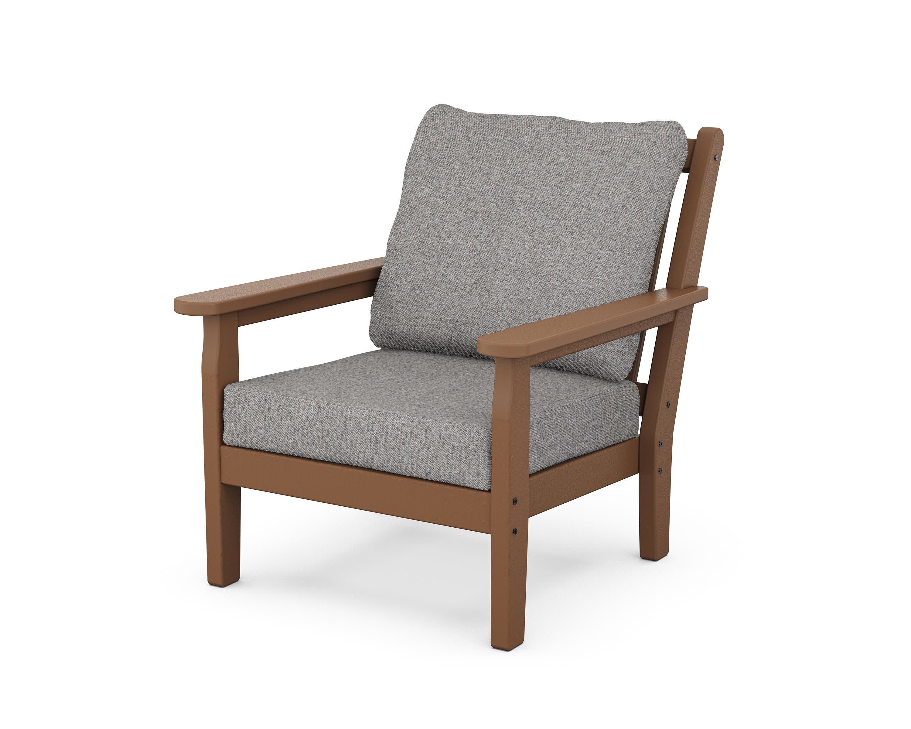 Chippendale Deep Seating Chair in Teak / Grey Mist