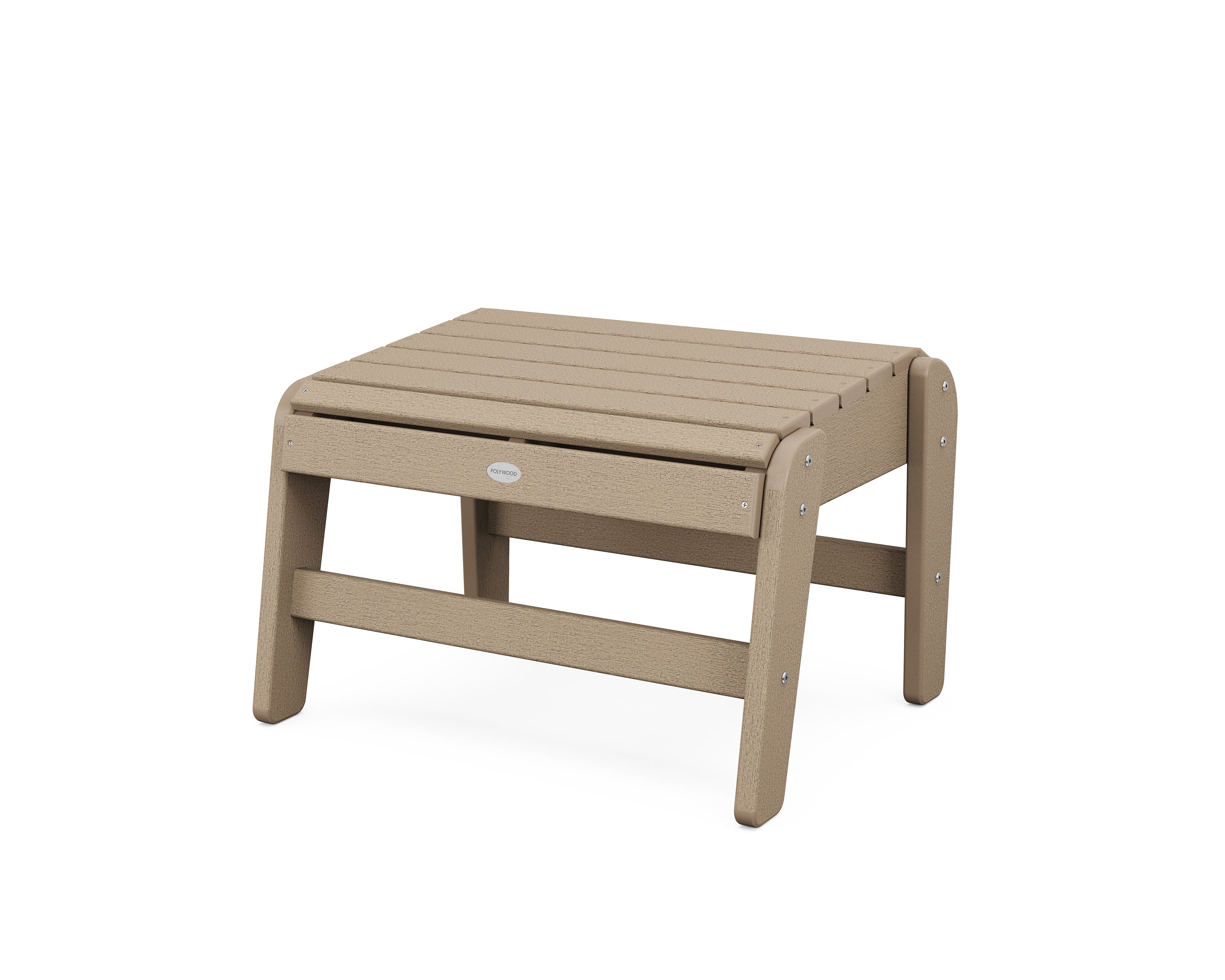 Grand Upright Adirondack Ottoman in Vintage Sahara