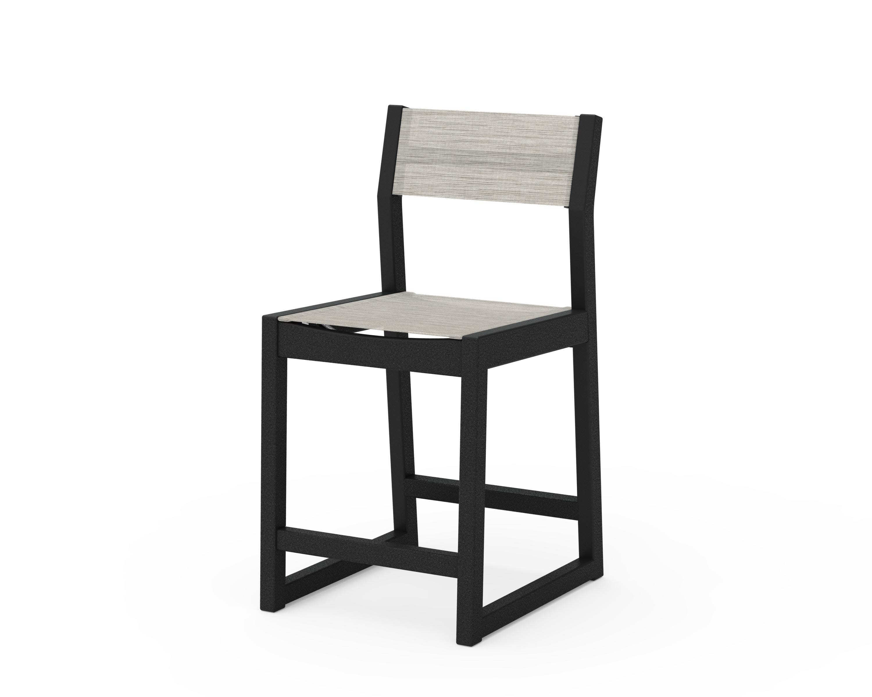 EDGE Sling Counter Side Chair in Black / Birch Sling