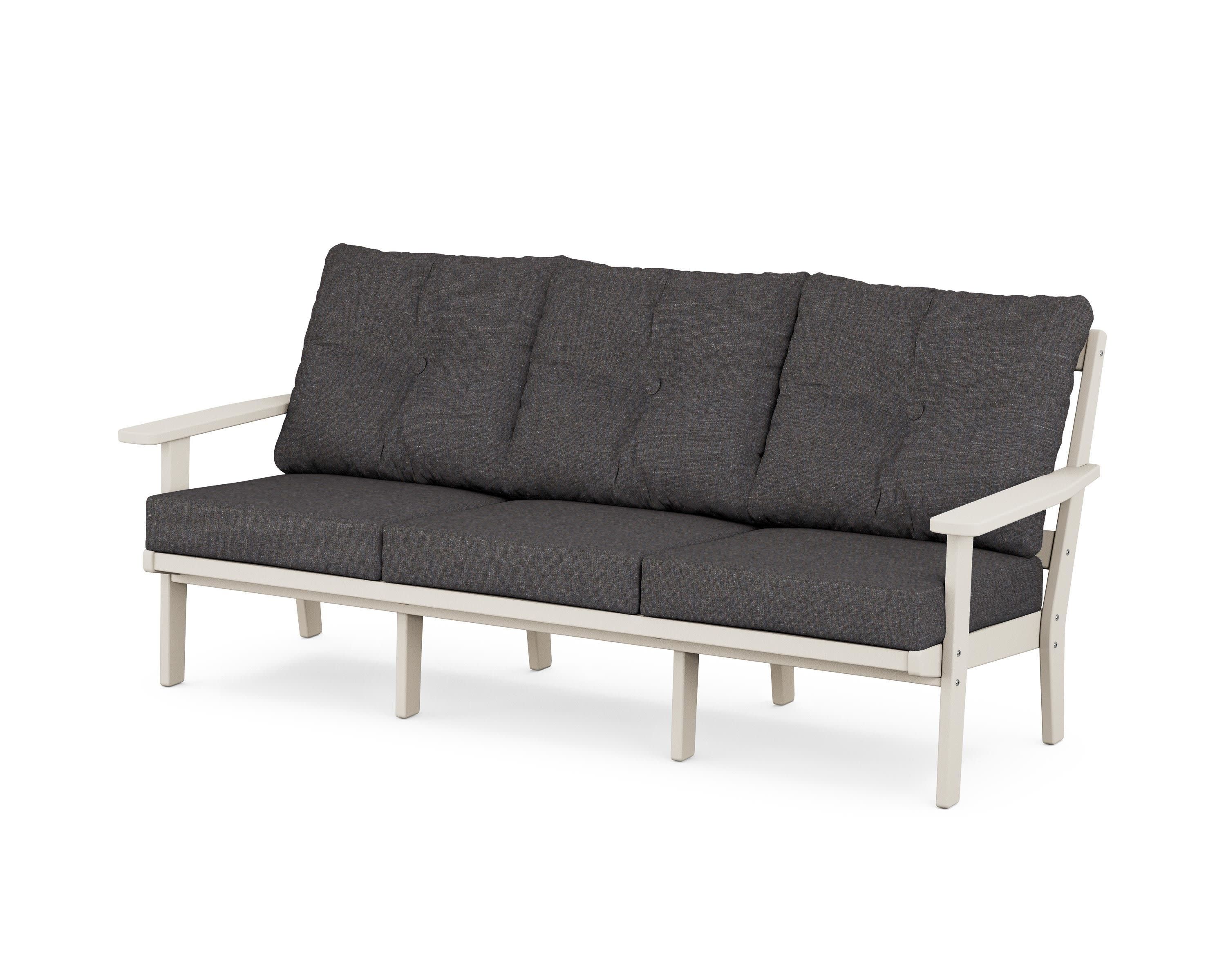 Oxford Deep Seating Sofa in Sand / Ash Charcoal