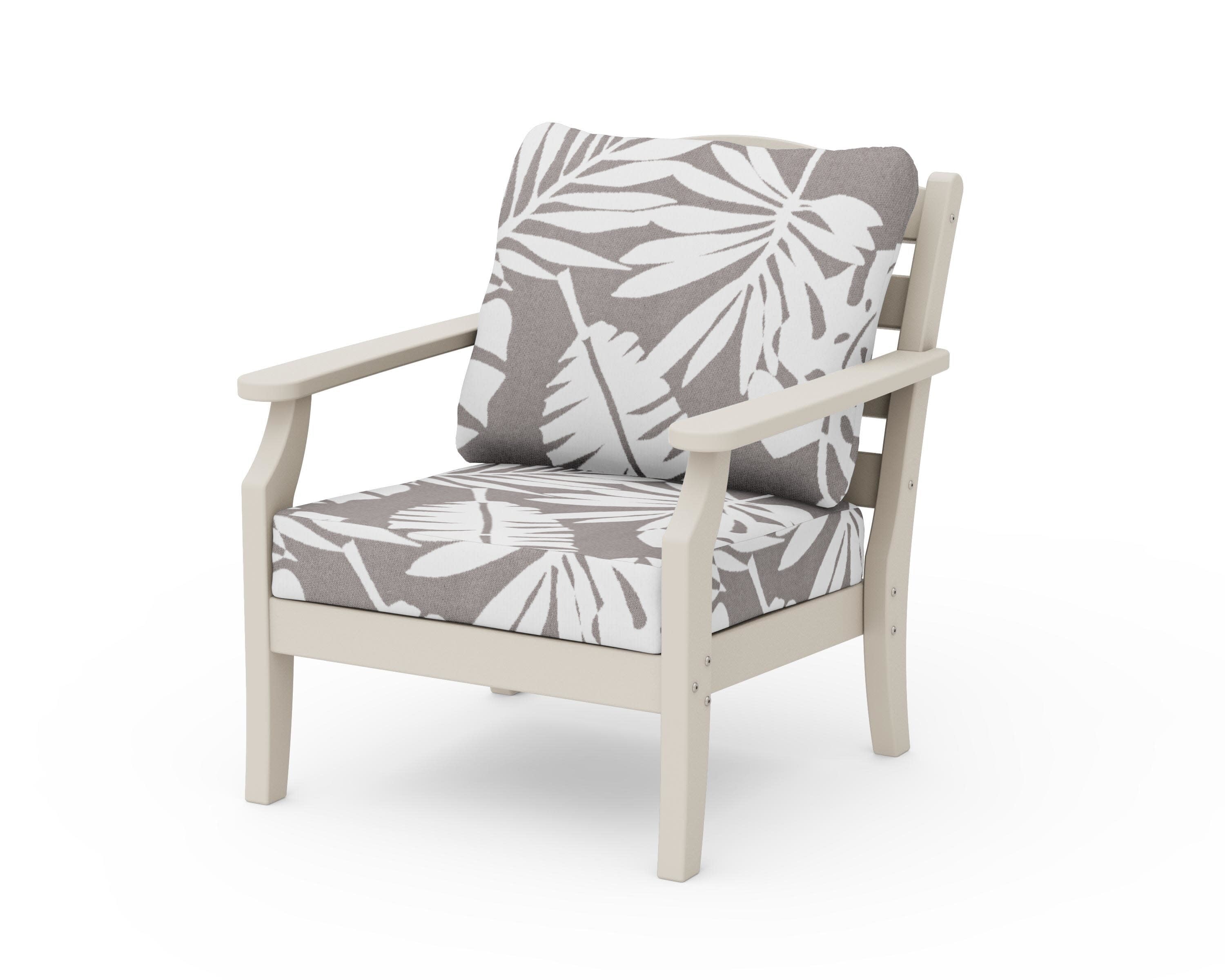 Savannah Deep Seating Chair in Sand / Leaf Grey Mist