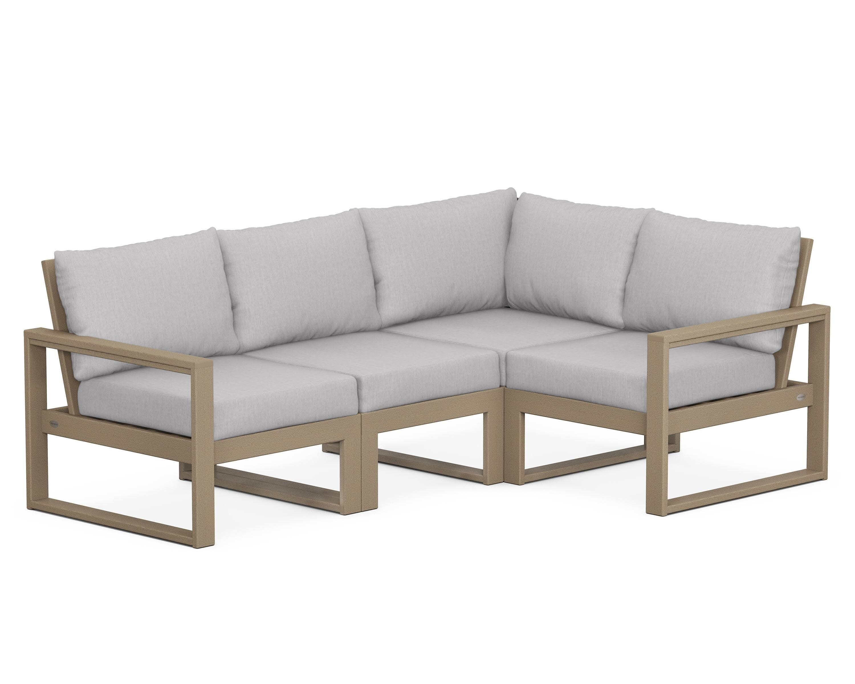 EDGE 4-Piece Modular Deep Seating Set in Vintage Sahara / Granite
