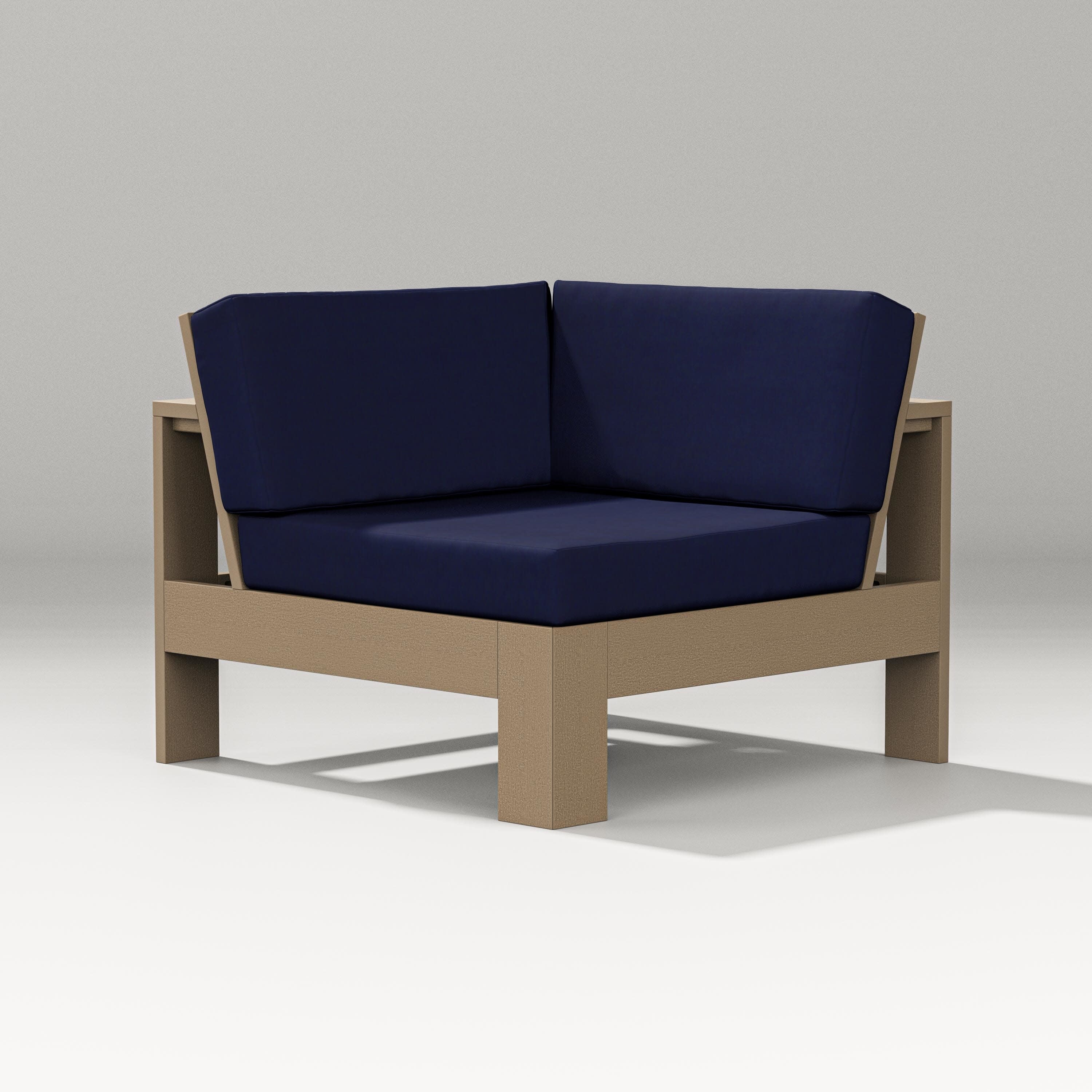 Latitude Modular Corner Chair in Vintage Sahara / Navy