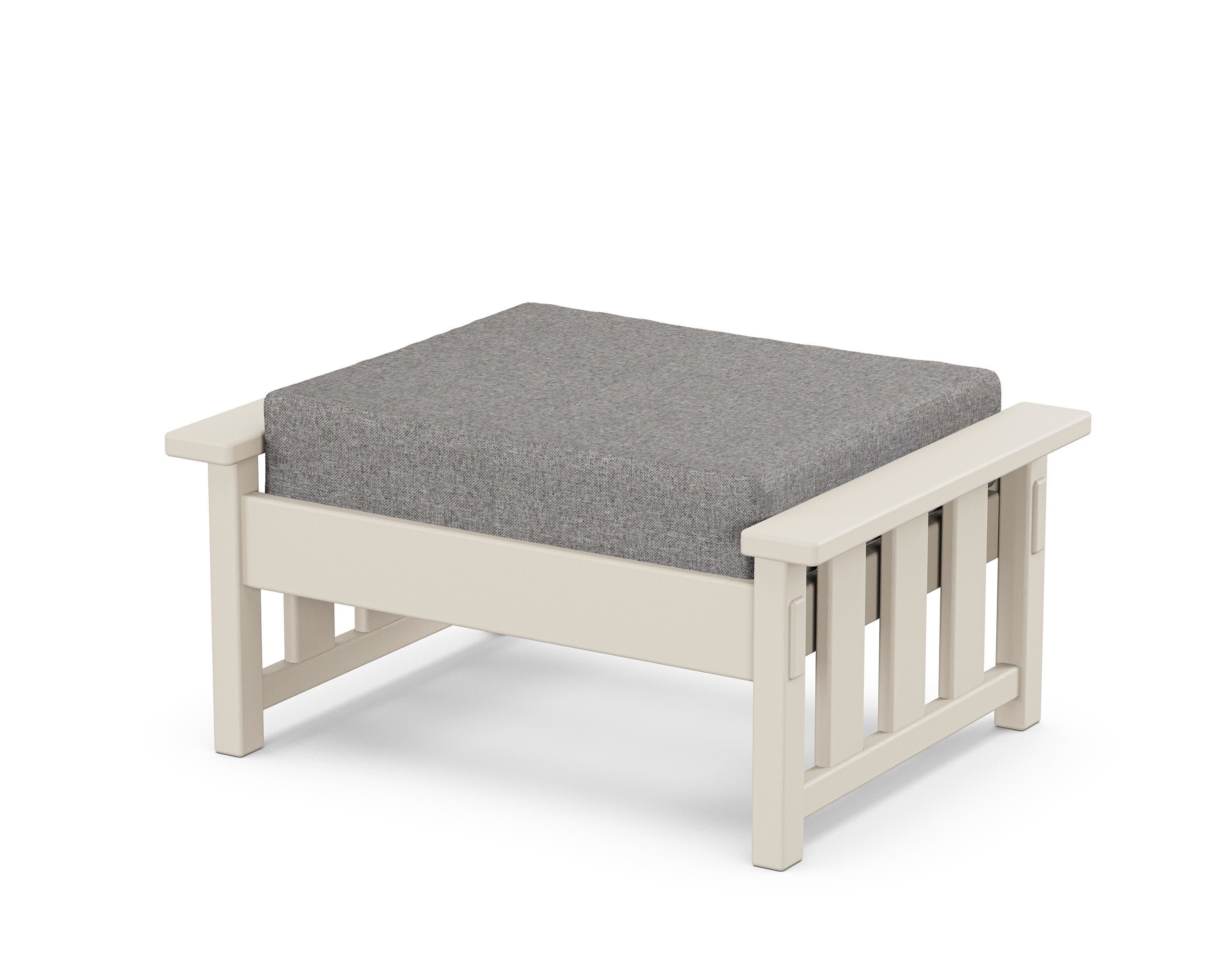 Acadia Deep Seating Ottoman in Sand / Grey Mist