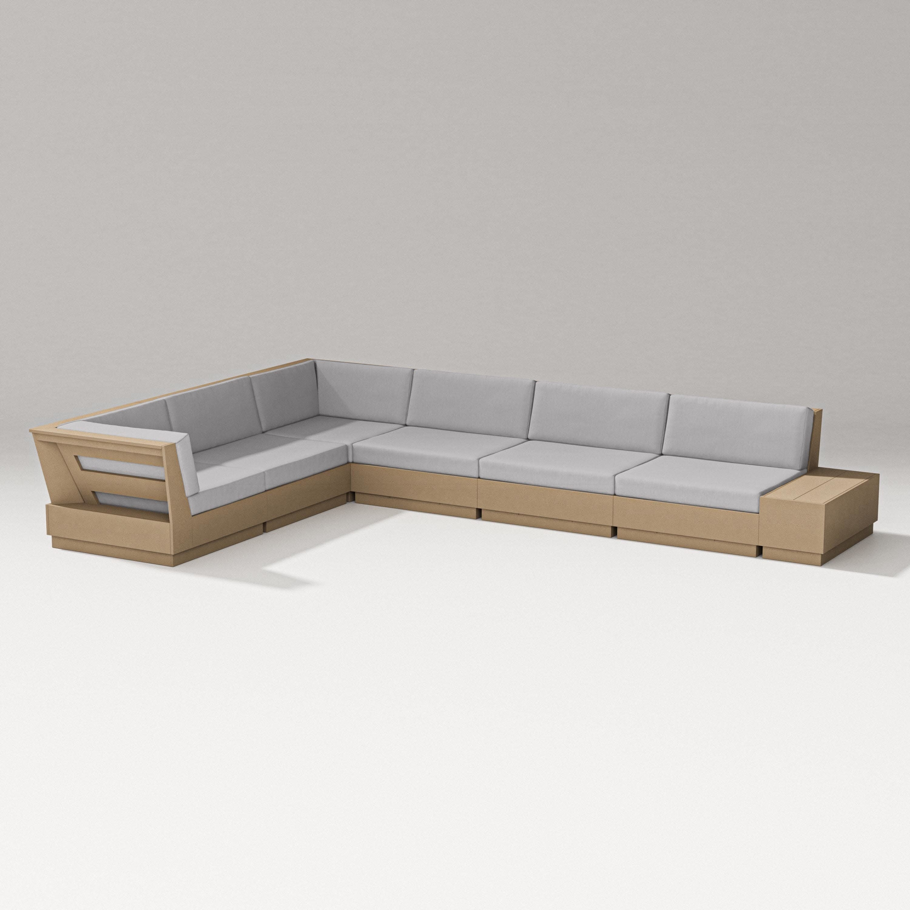 Elevate 7-Piece Corner Sectional in Vintage Sahara / Granite