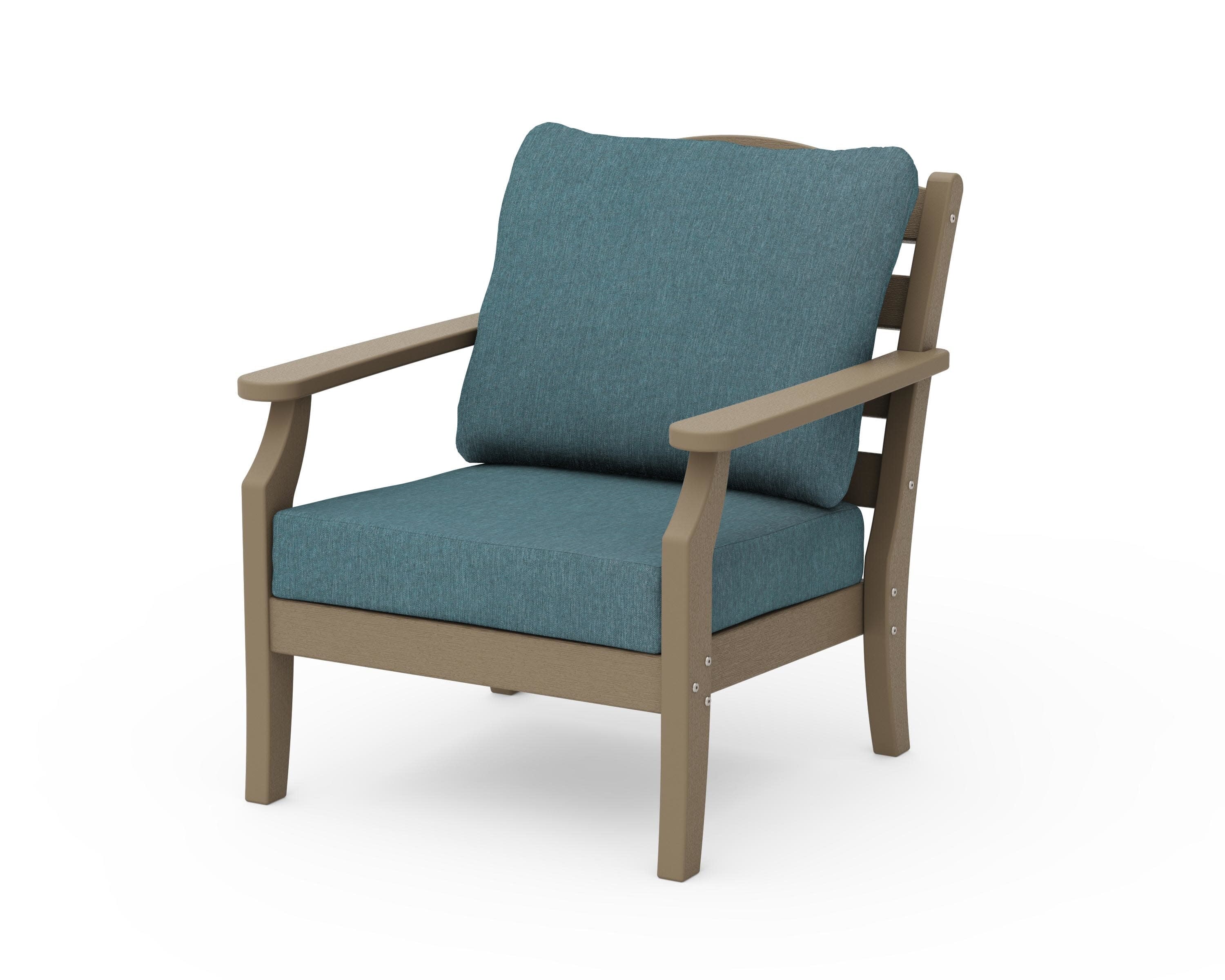 Savannah Deep Seating Chair in Vintage Sahara / Ocean Teal