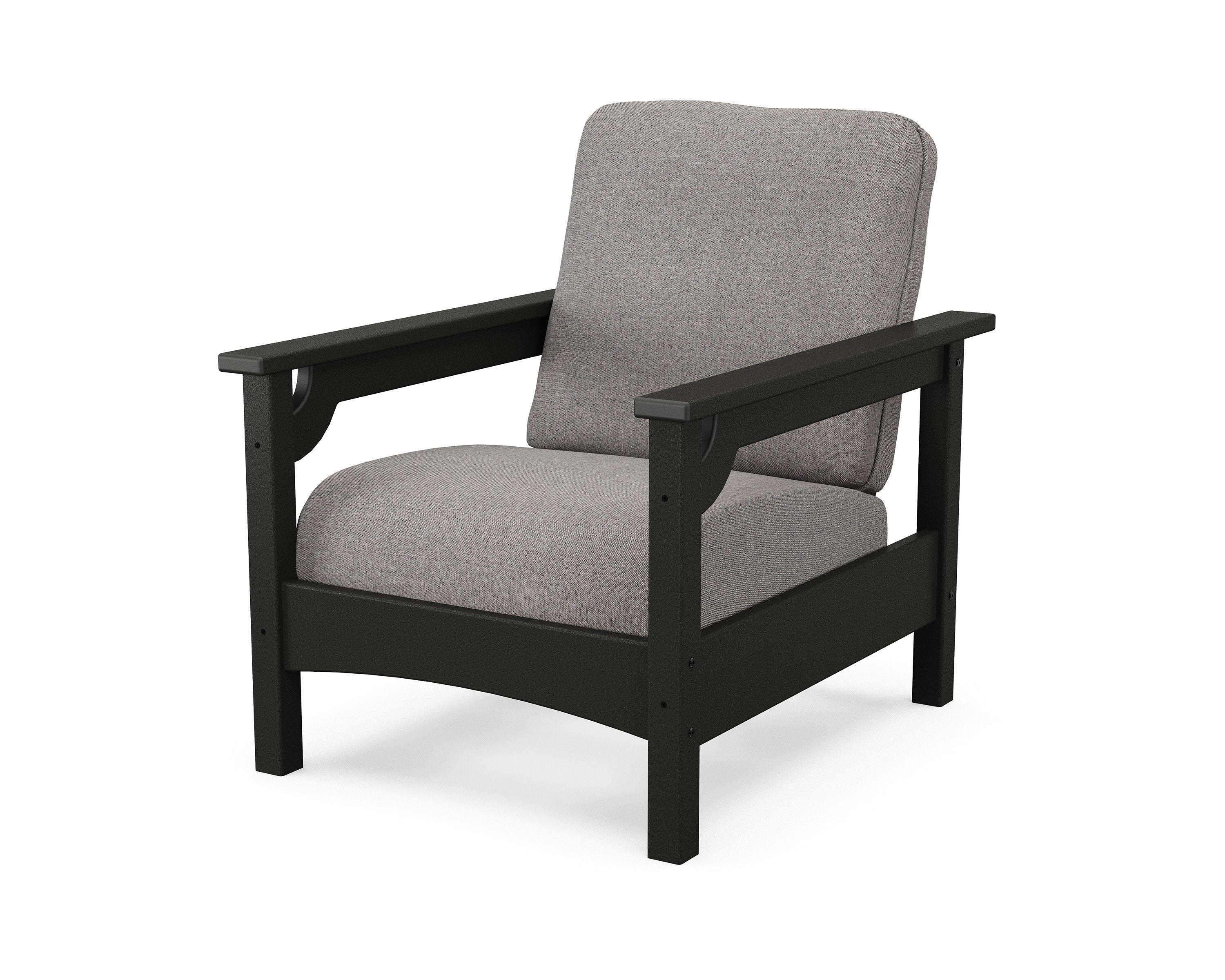 Club Chair in Black / Grey Mist