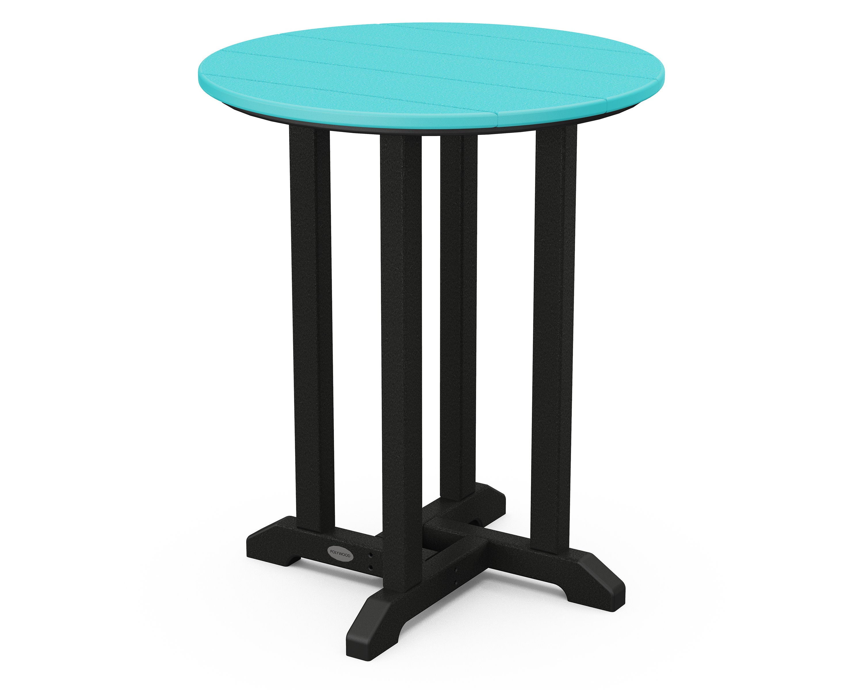 Contempo 24" Round Dining Table in Black / Aruba