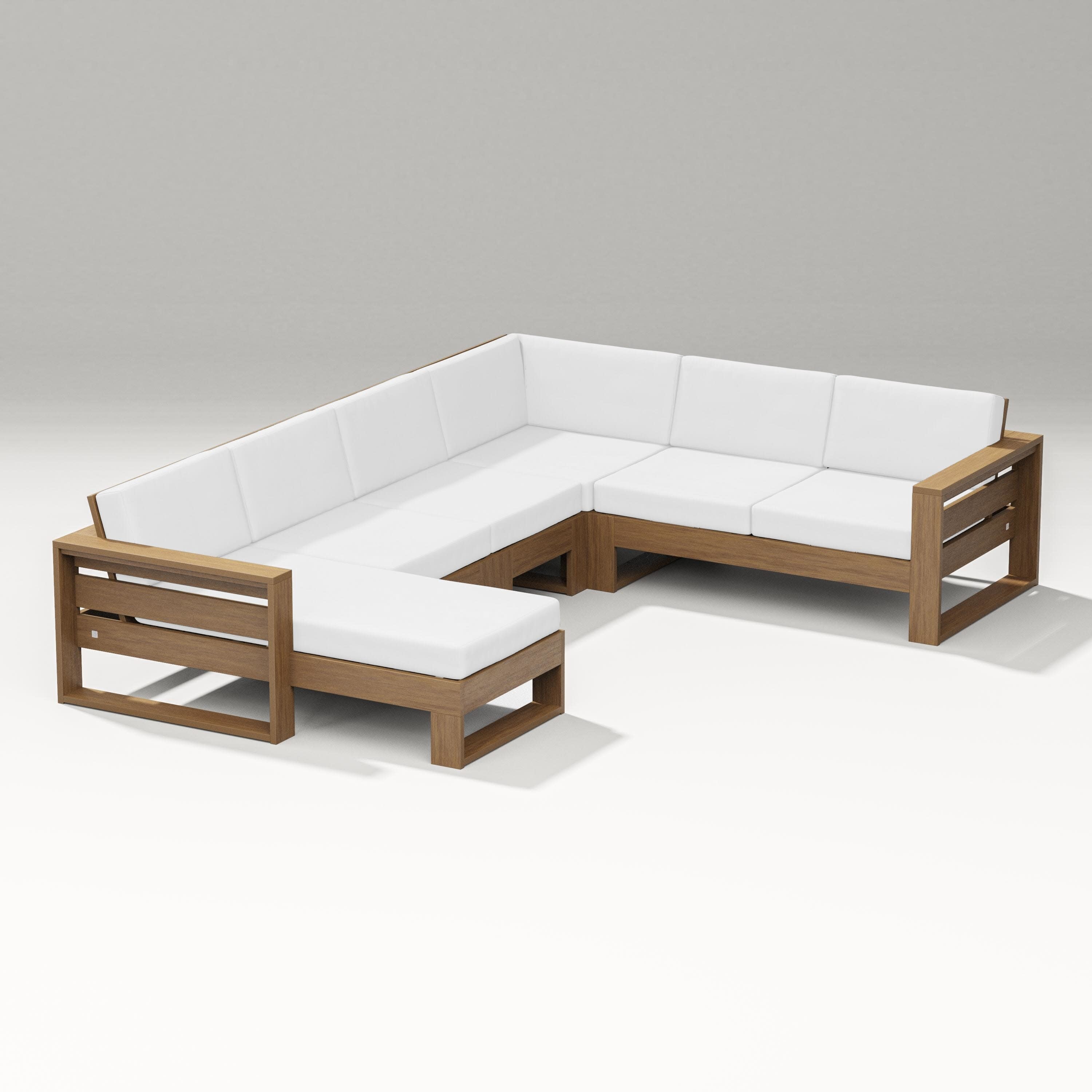 Latitude Corner Sectional with Left Chaise in Natural / Natural