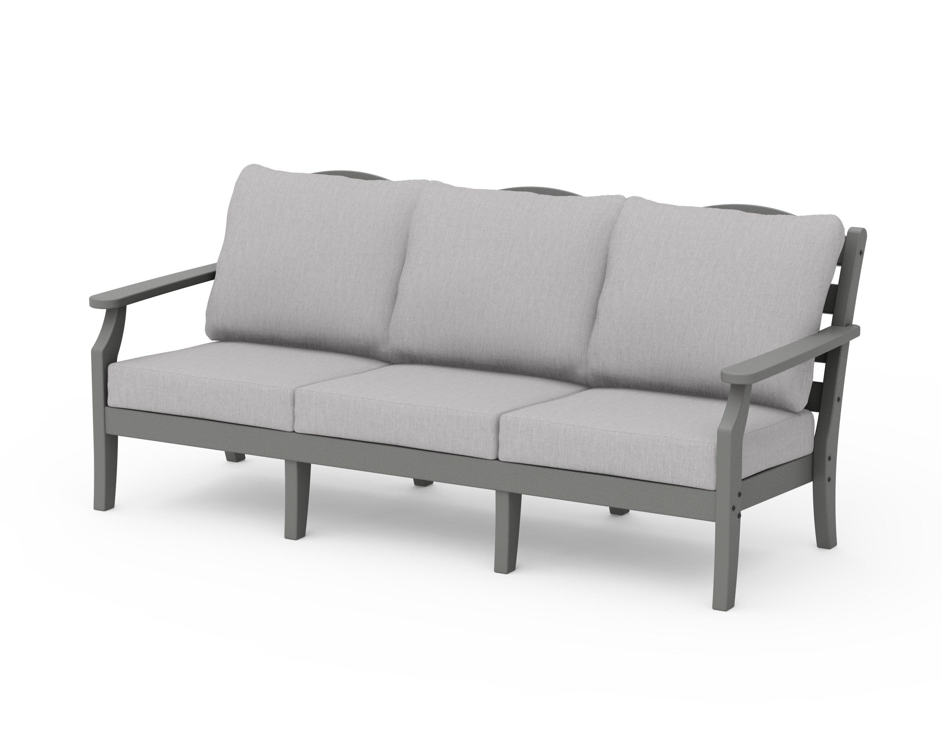 Savannah Deep Seating Sofa in Slate Grey / Granite