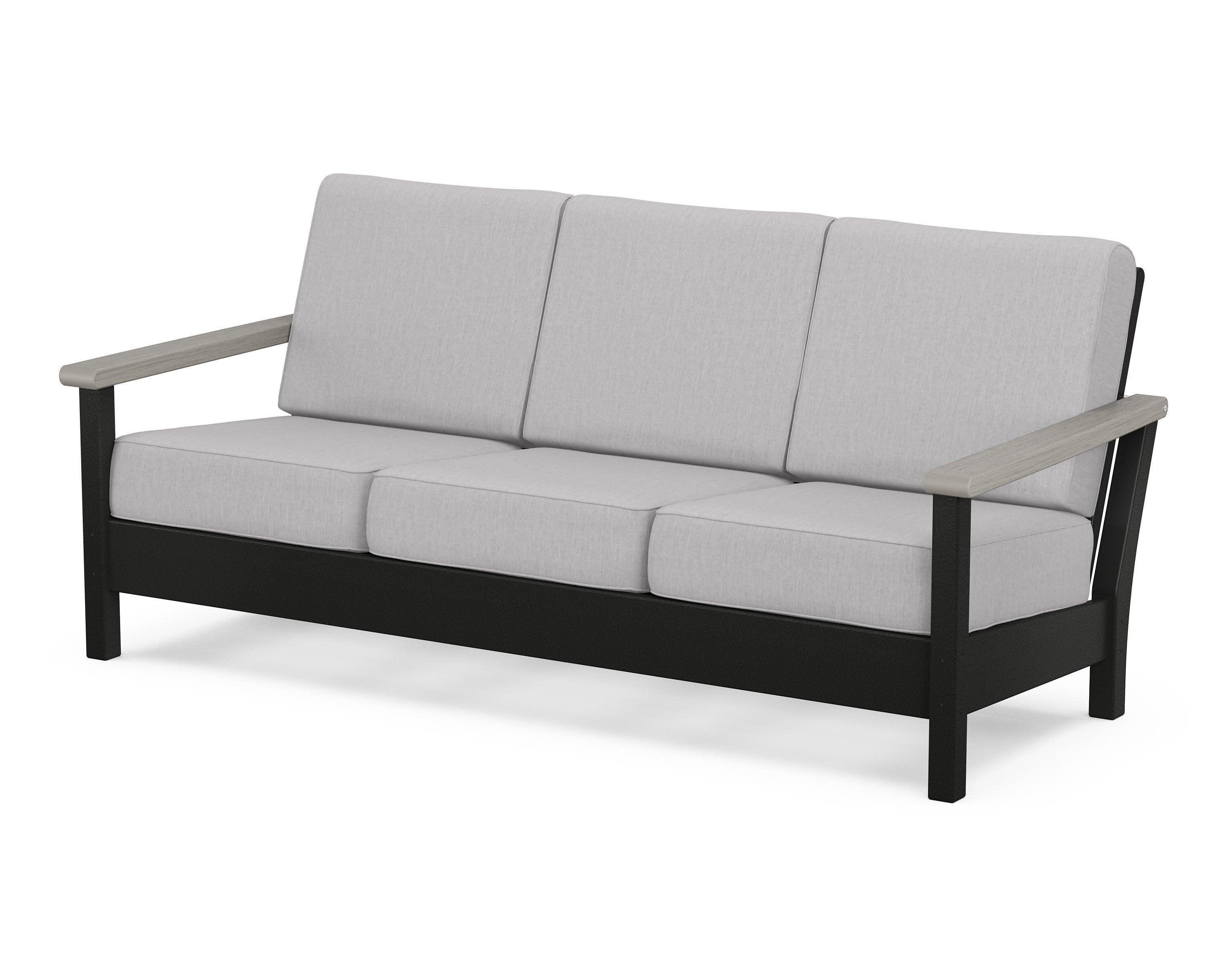 Harbour Deep Seating Sofa in Black / Driftwood / Granite