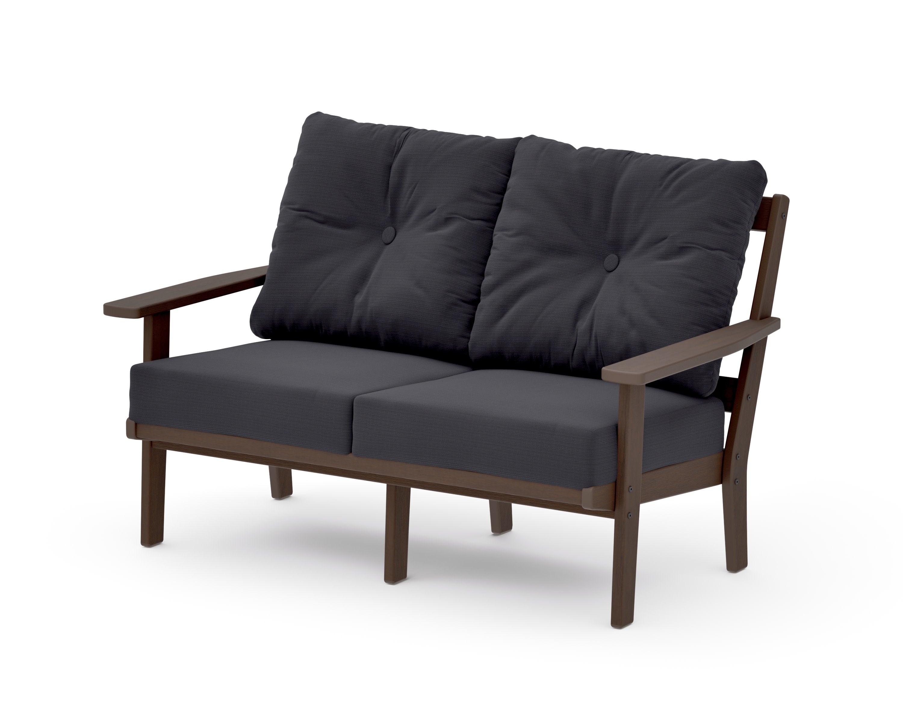 Oxford Deep SeatingLoveseat in Kona / Midnight Linen