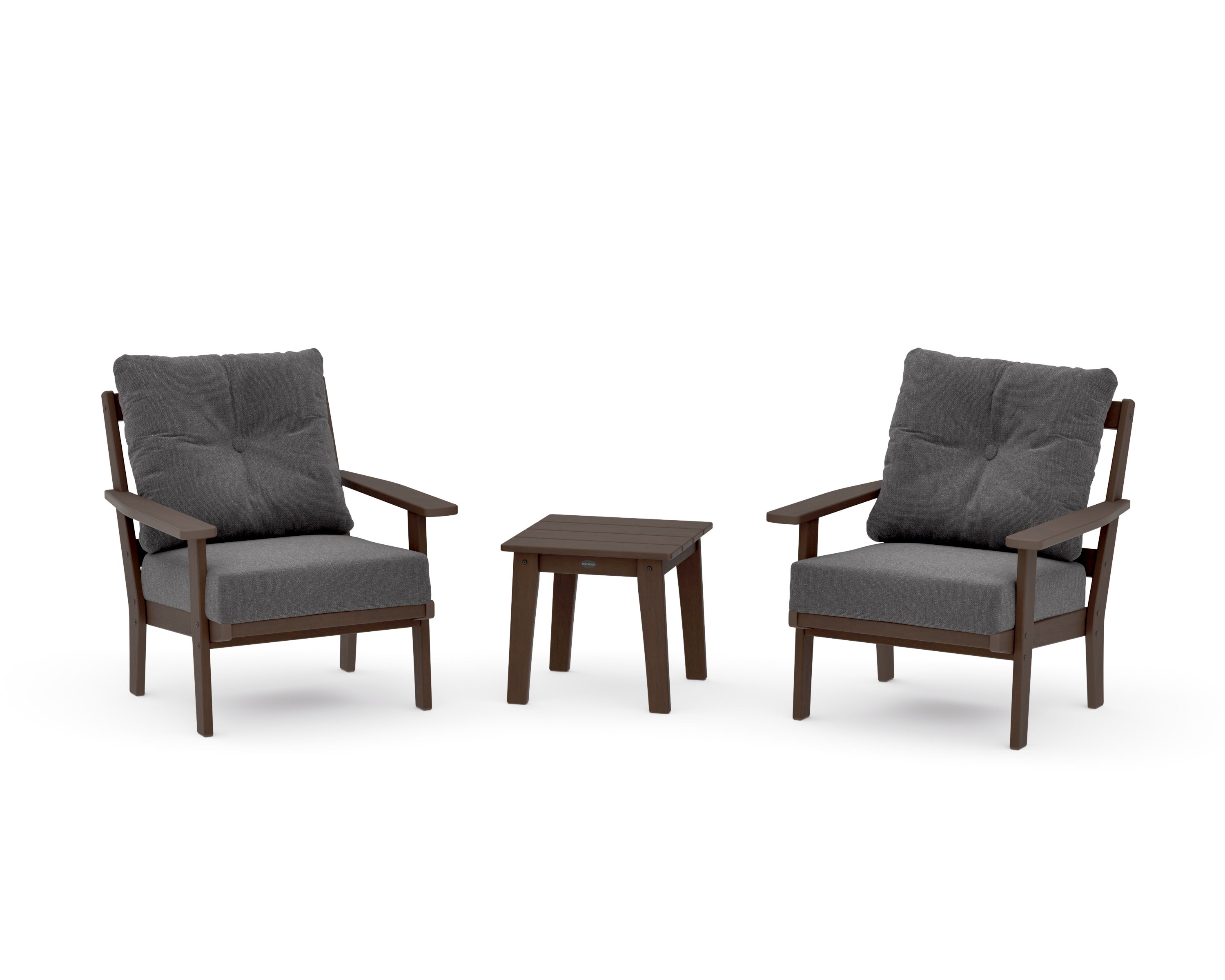 Oxford 3-Piece Deep Seating Set in Kona / Ash Charcoal
