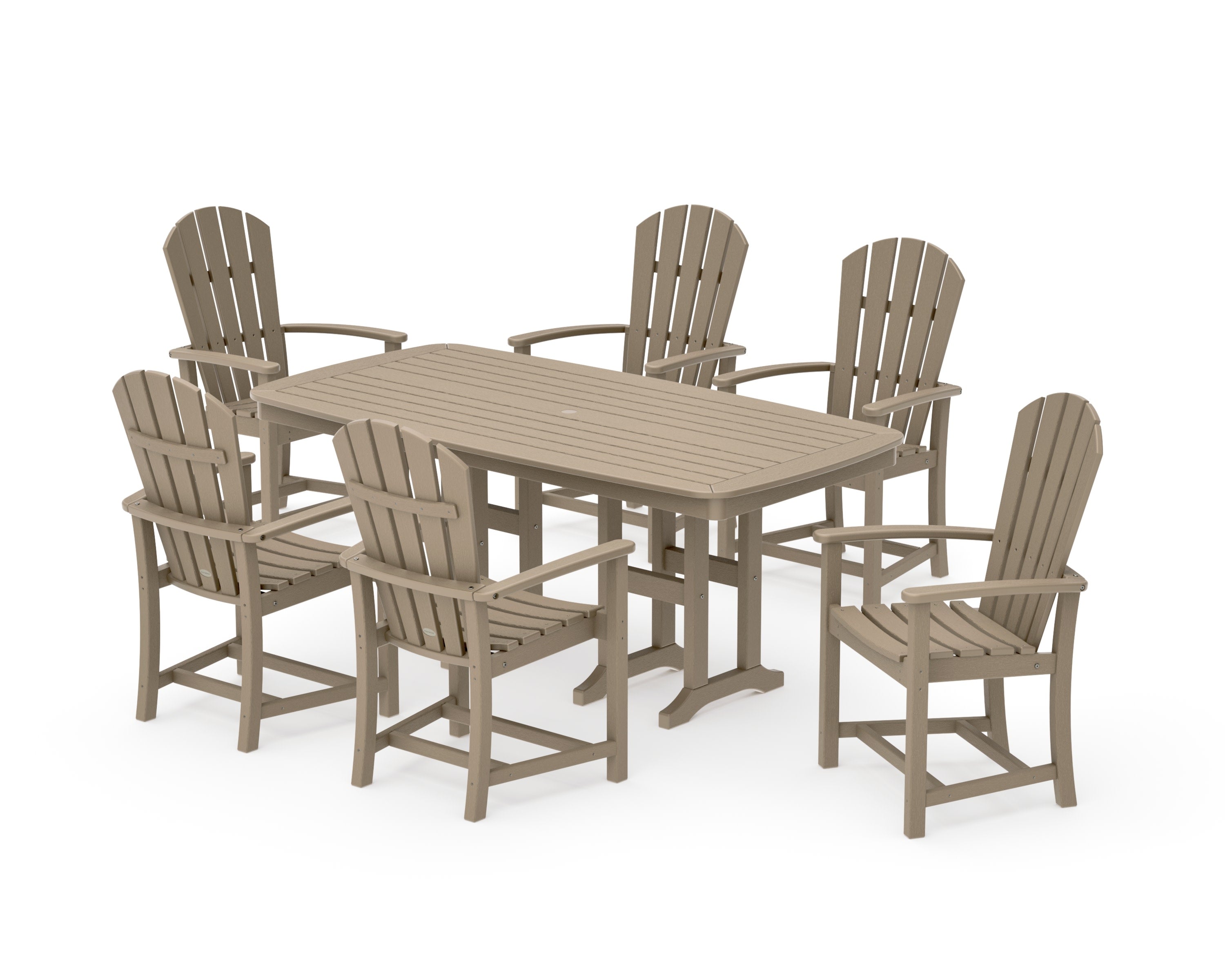 Palm Coast 7-Piece Dining Set in Vintage Sahara