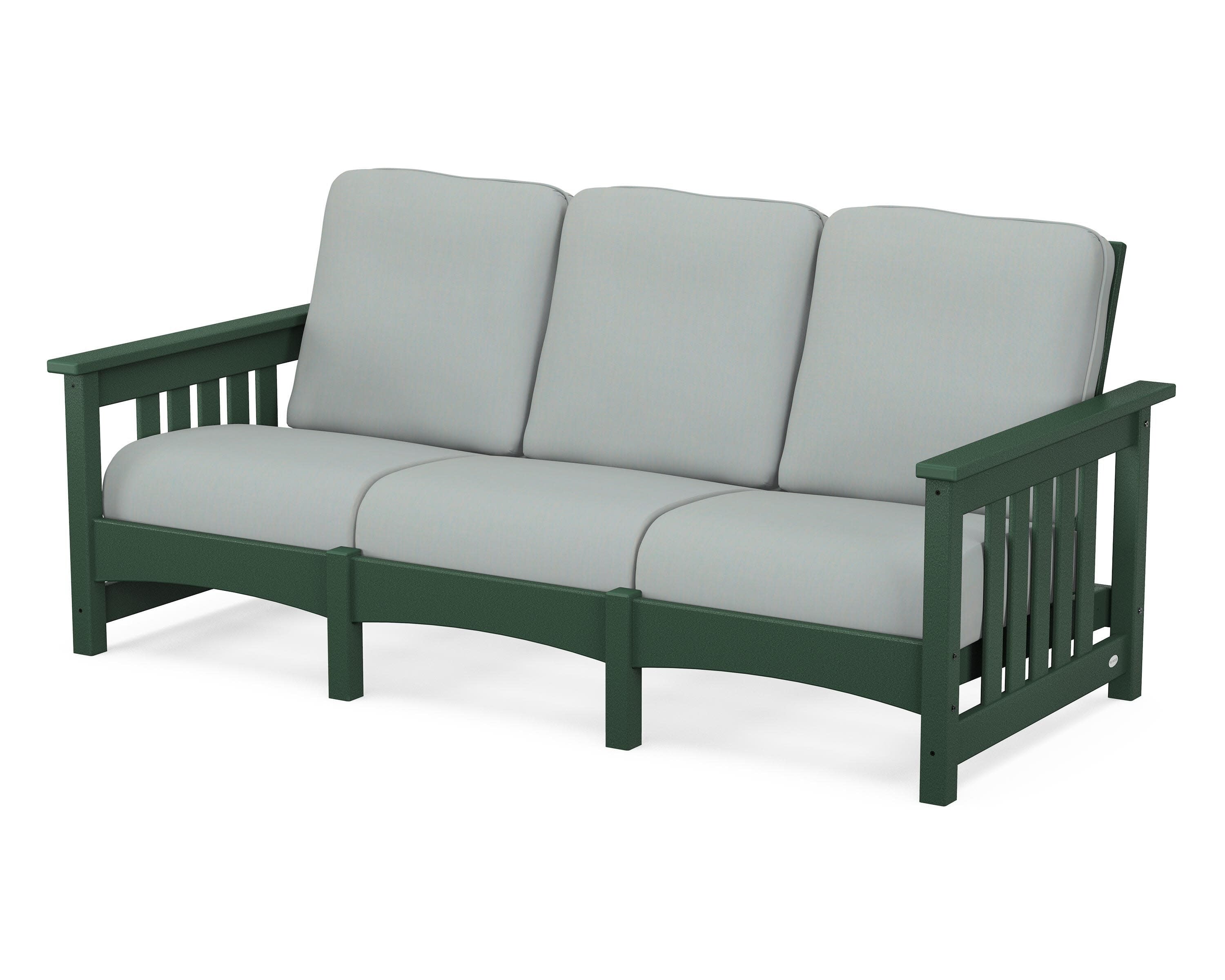 Club Mission Sofa in Green / Spa