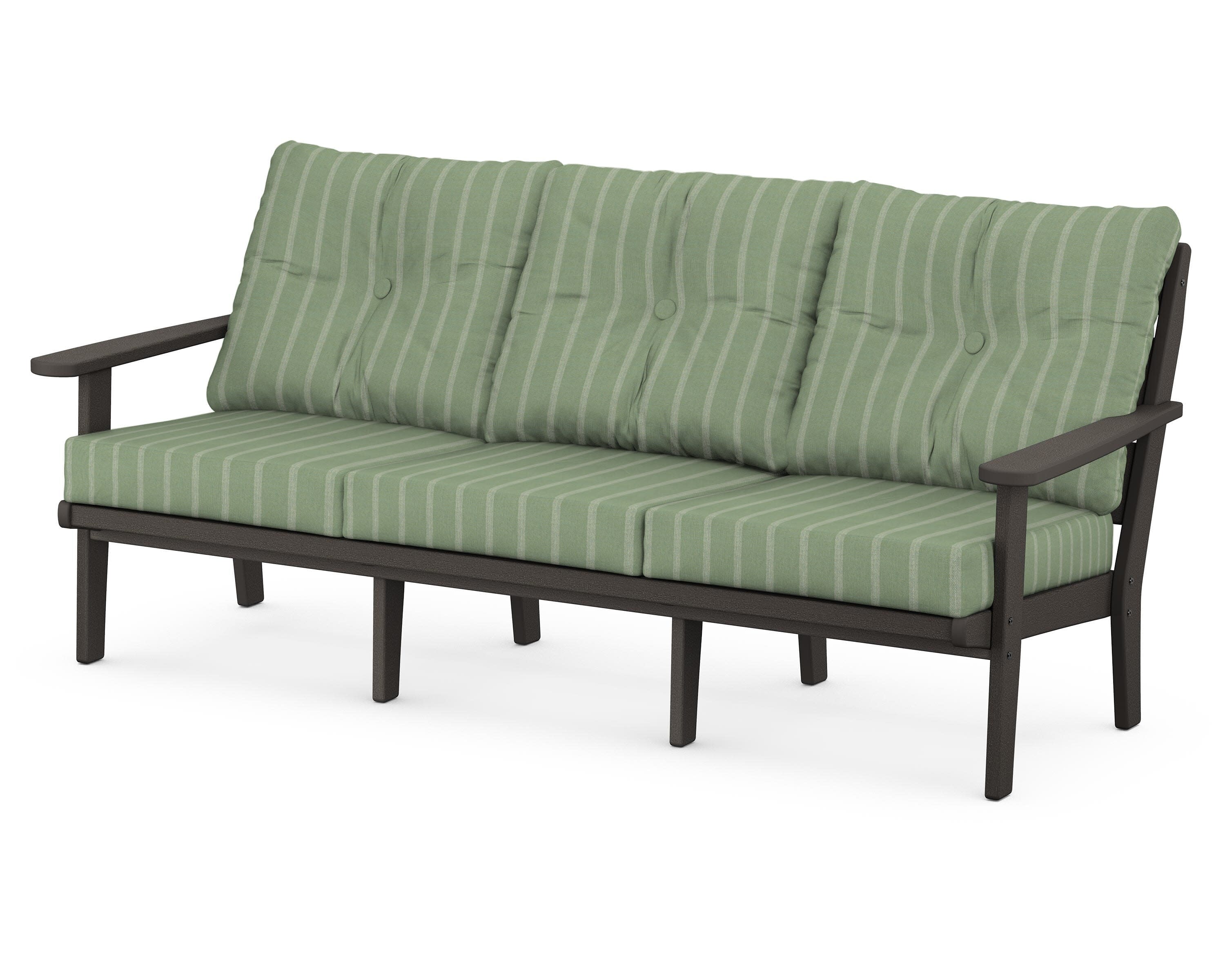 Lakeside Deep Seating Sofa in Vintage Coffee / Unwind Rainwashed