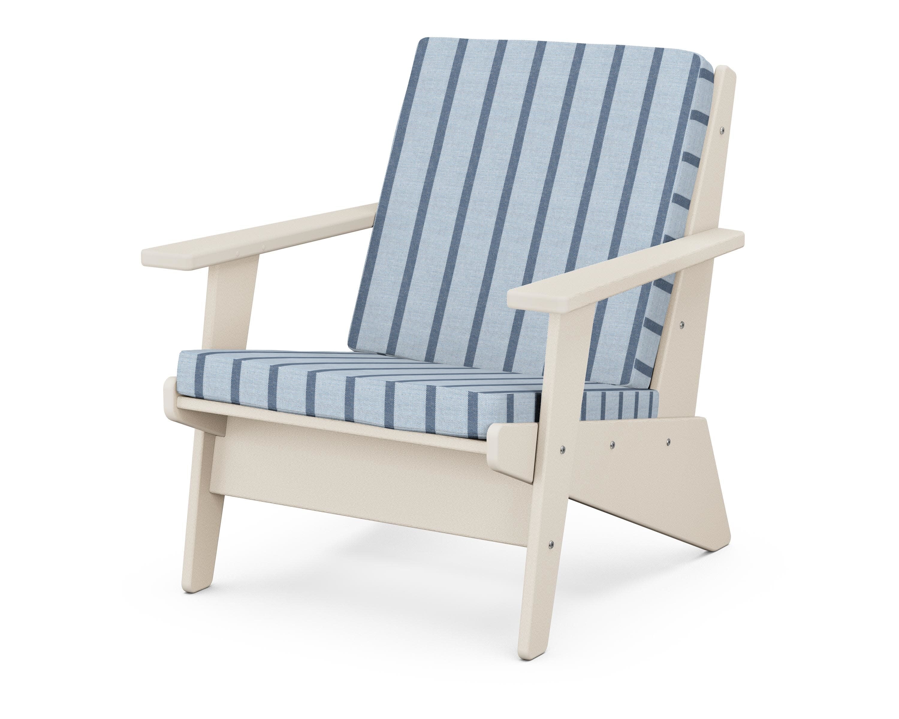 Riviera Modern Lounge Chair in Sand / Unwind Sky