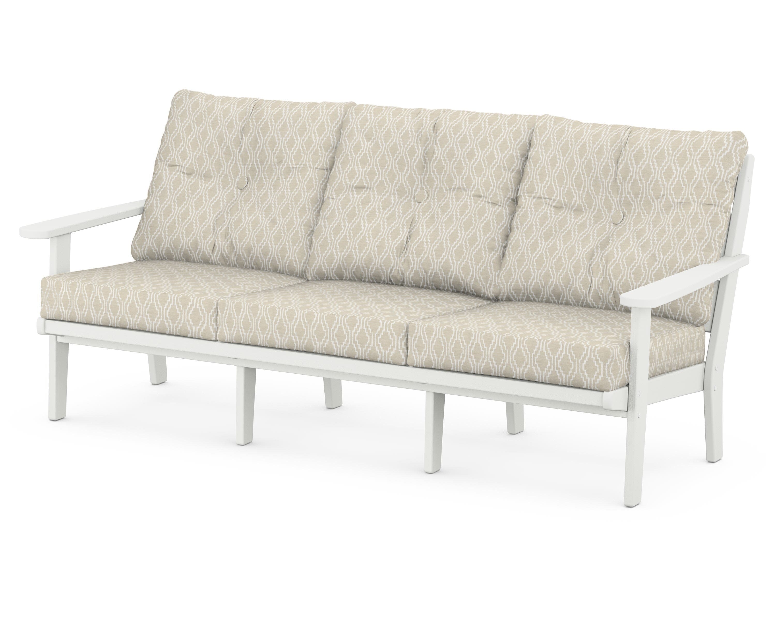 Lakeside Deep Seating Sofa in Vintage White / Solve Linen