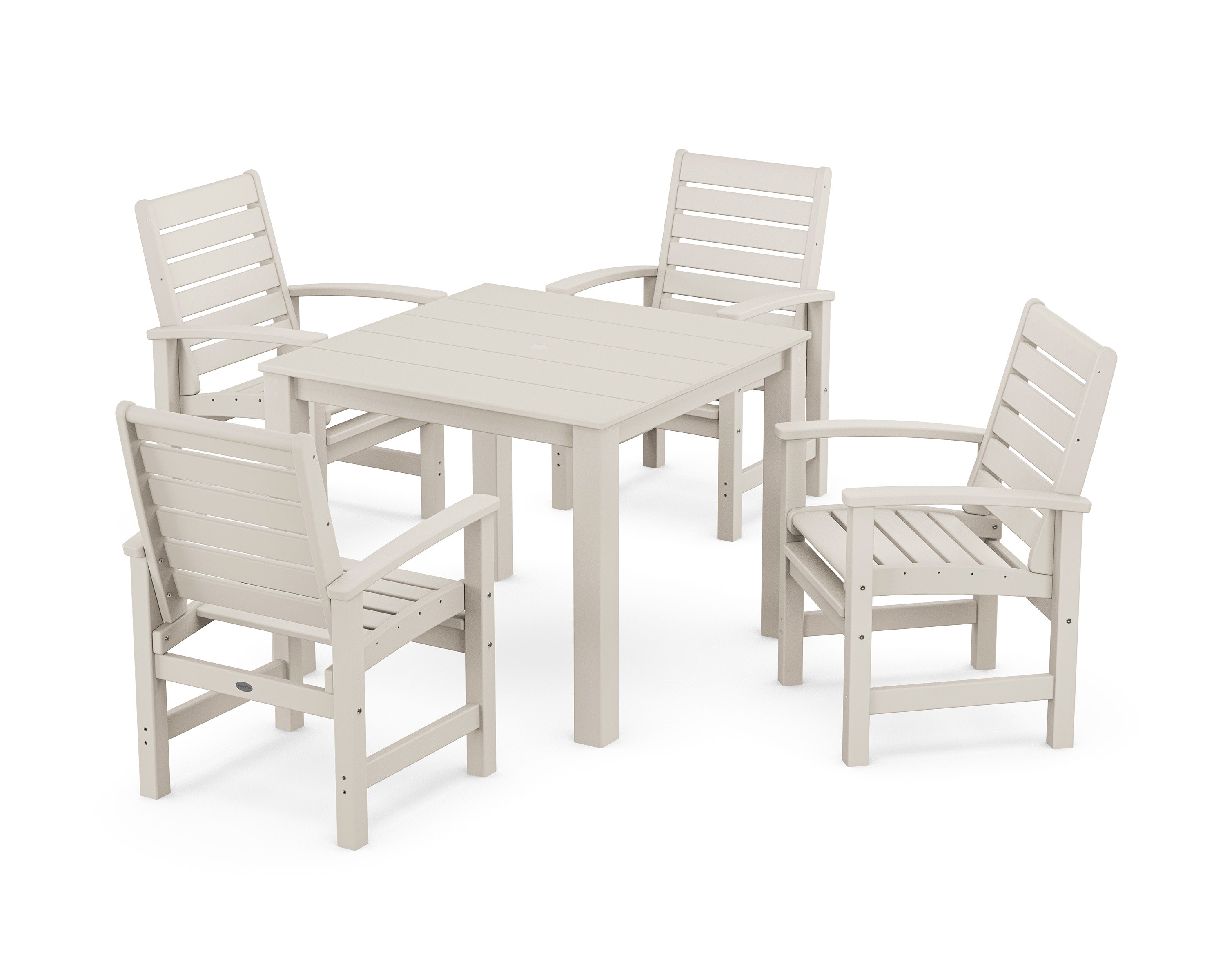 Signature 5-Piece Parsons Dining Set in Sand