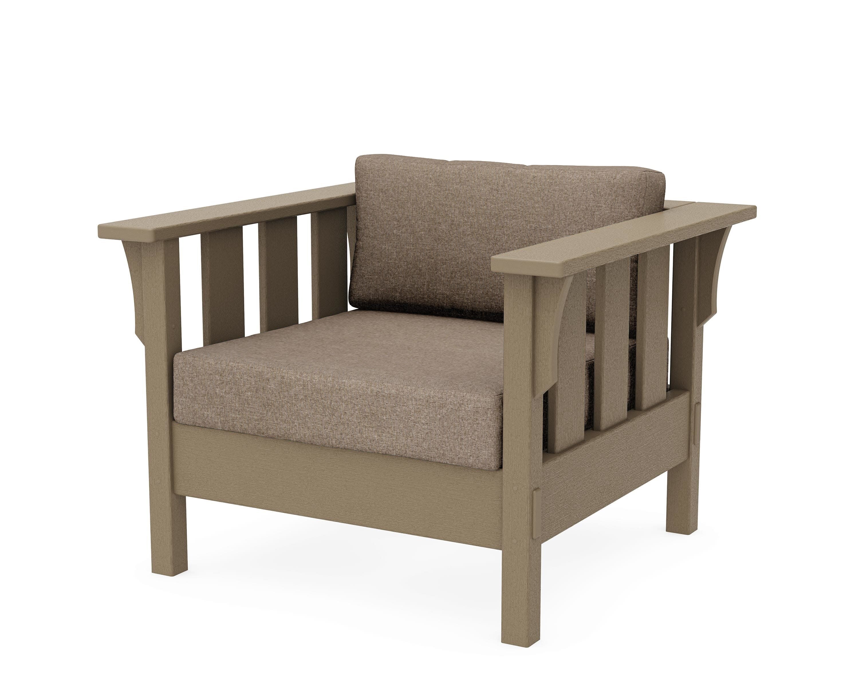 Acadia Deep Seating Chair in Vintage Sahara / Spiced Burlap