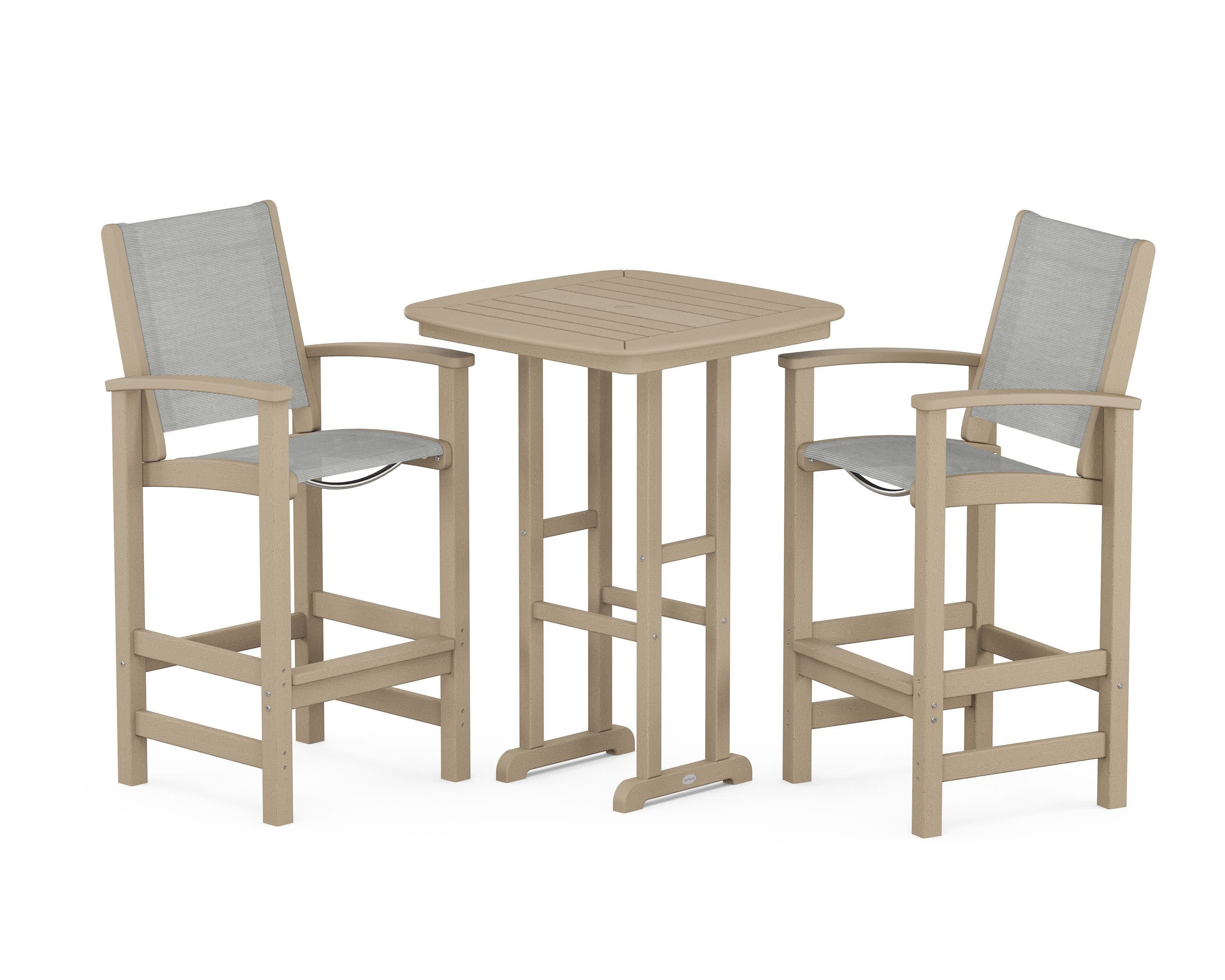 Coastal 3-Piece Bar Set in Vintage Sahara / Metallic Sling