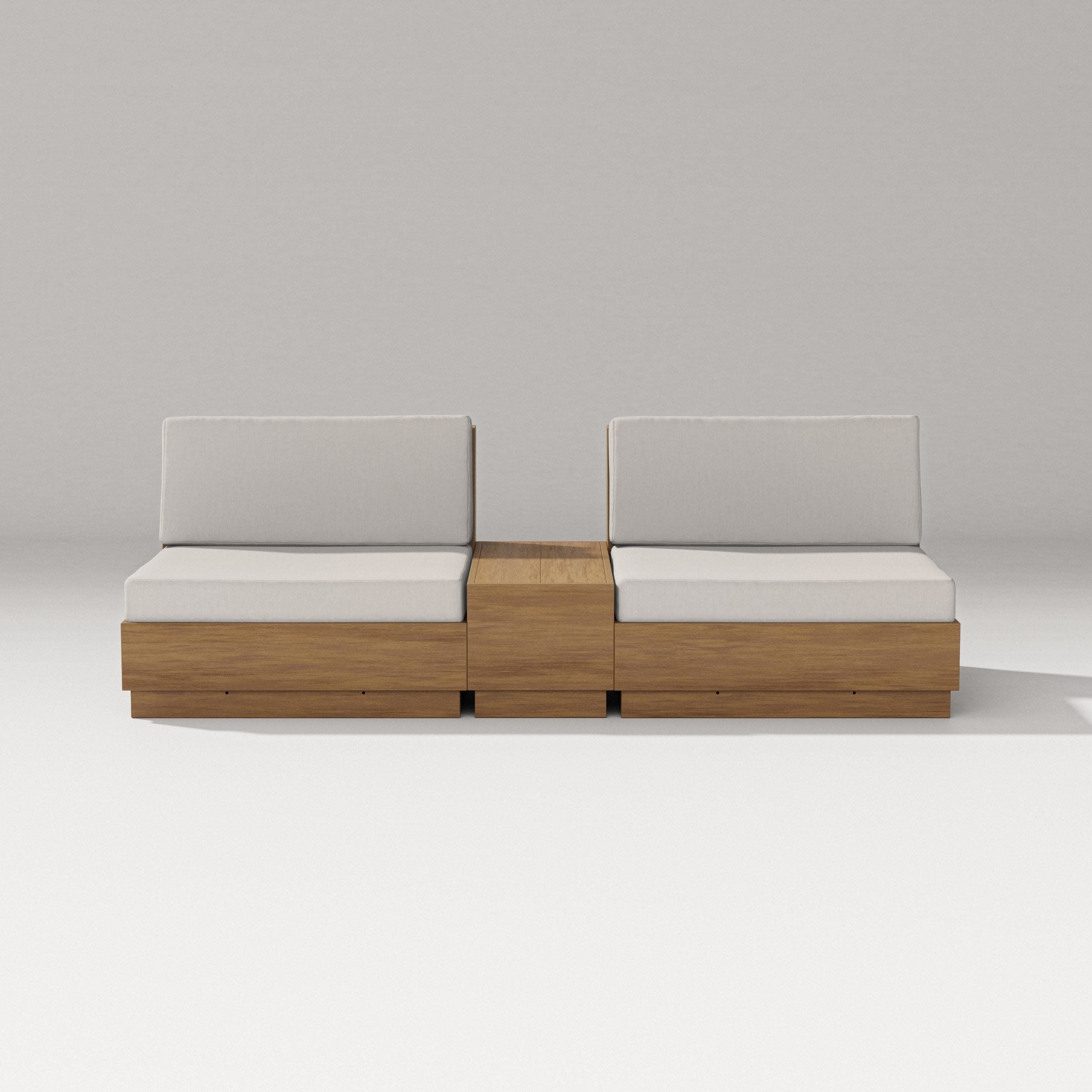 Elevate Lounge Chair Set in Natural / Cast Ash
