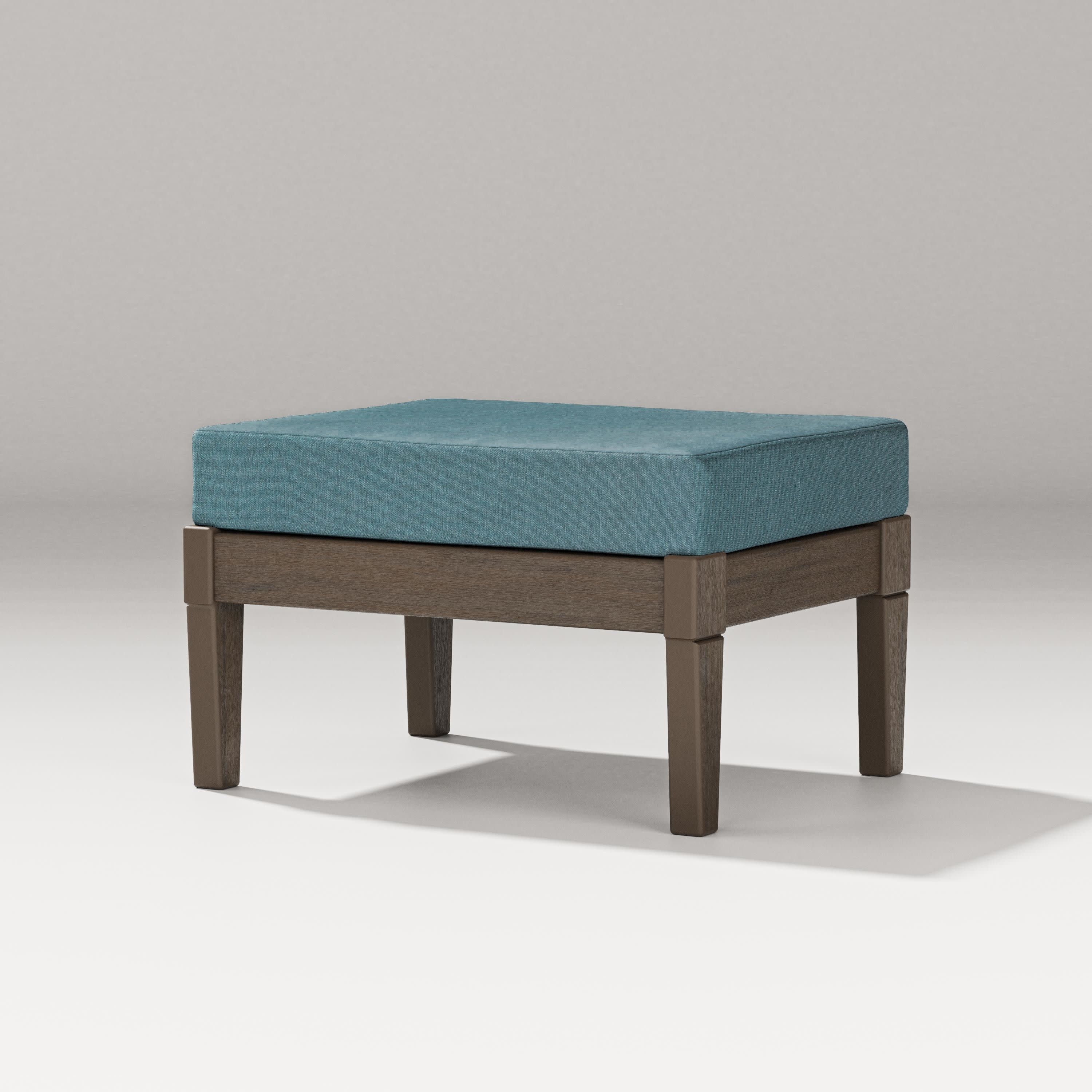 Estate Lounge Ottoman in Kona / Ocean Teal