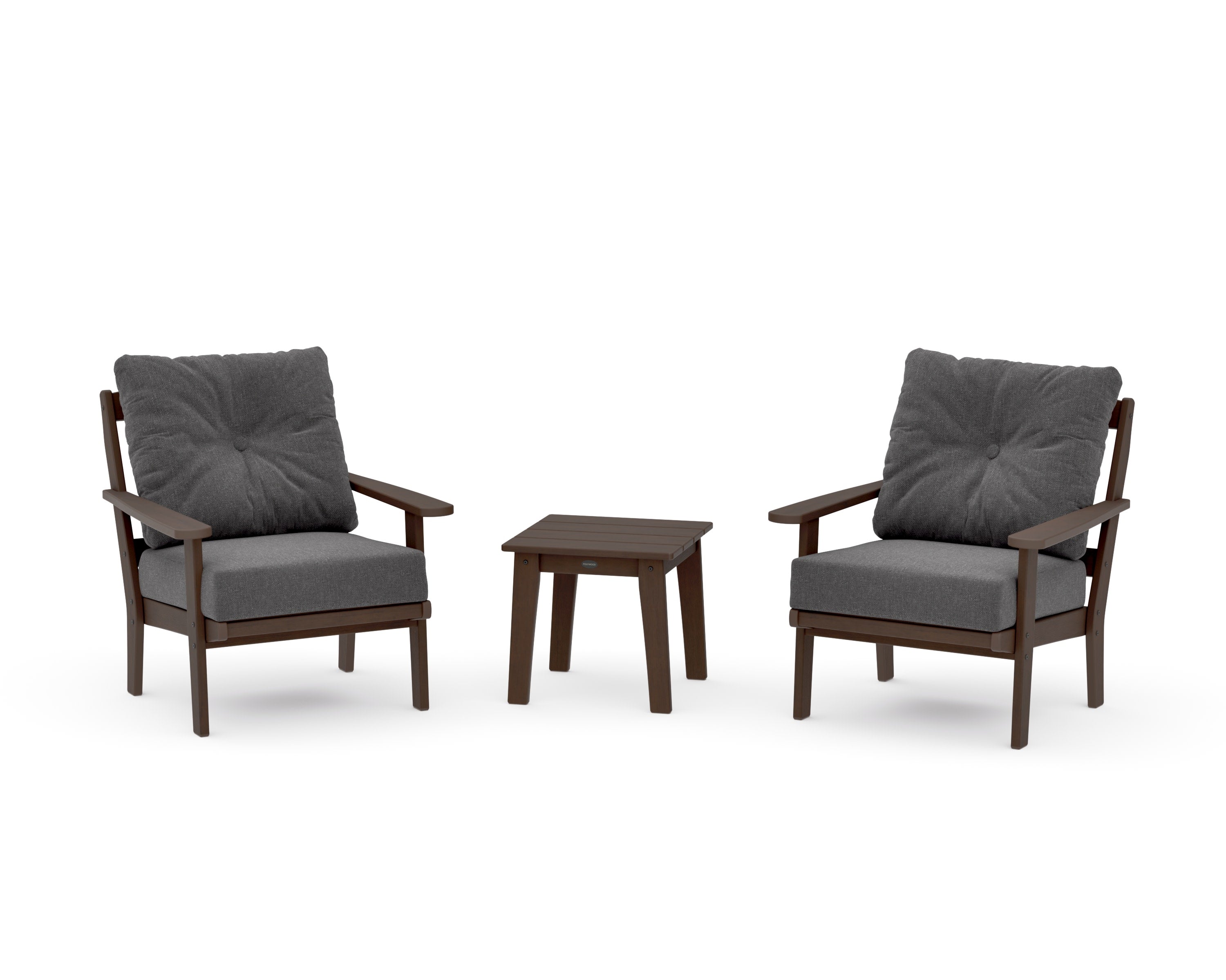Mission 3-Piece Deep Seating Set in Kona / Ash Charcoal