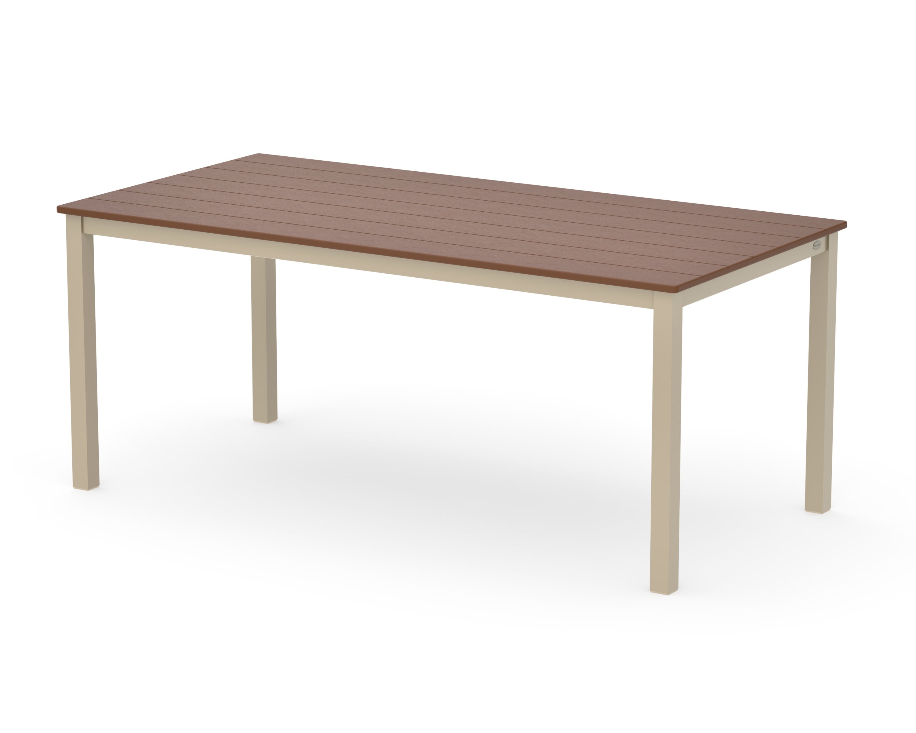 Main Street 36" x 72" Dining Table in Sand / Teak