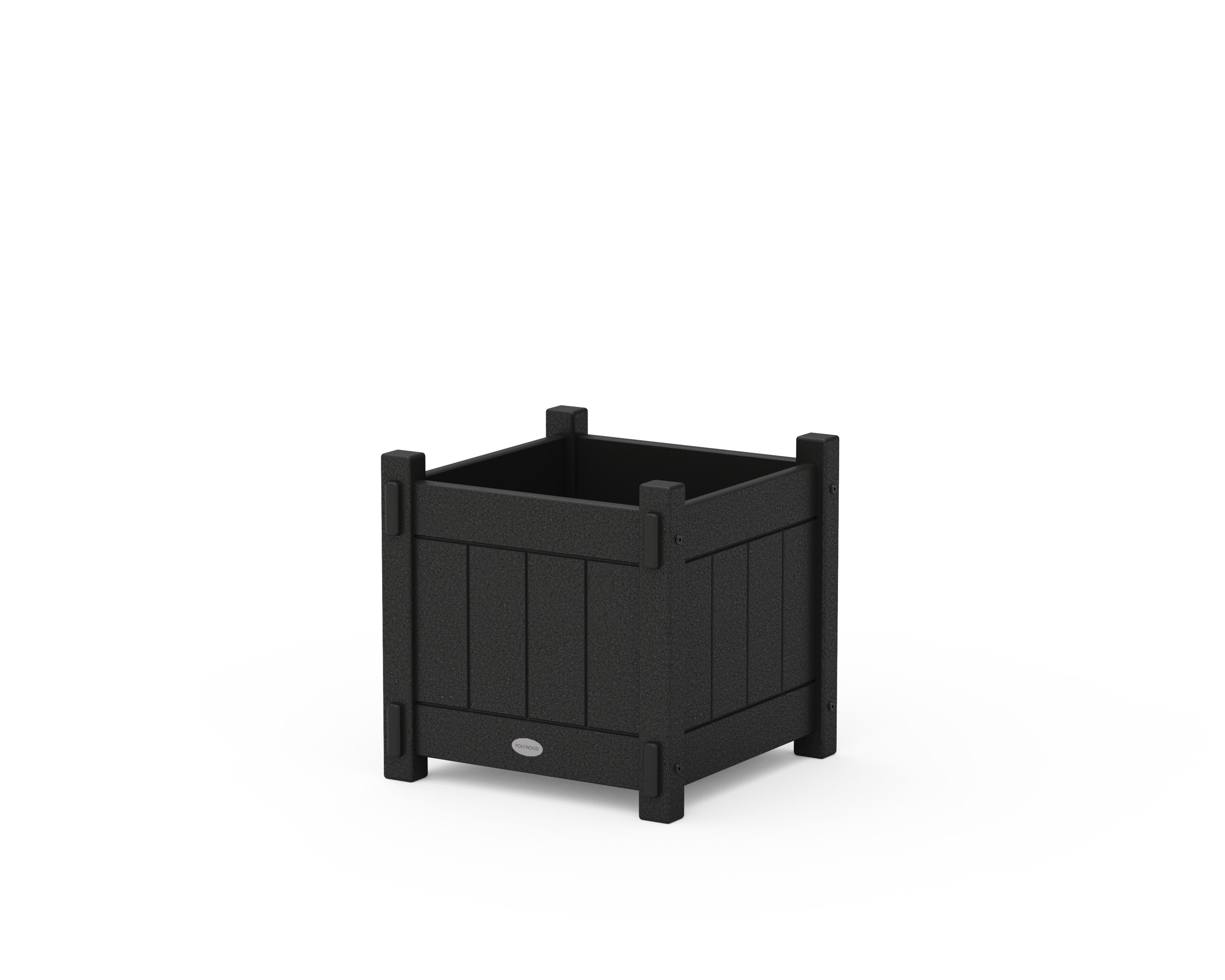 Vineyard Square Planter Box in Black