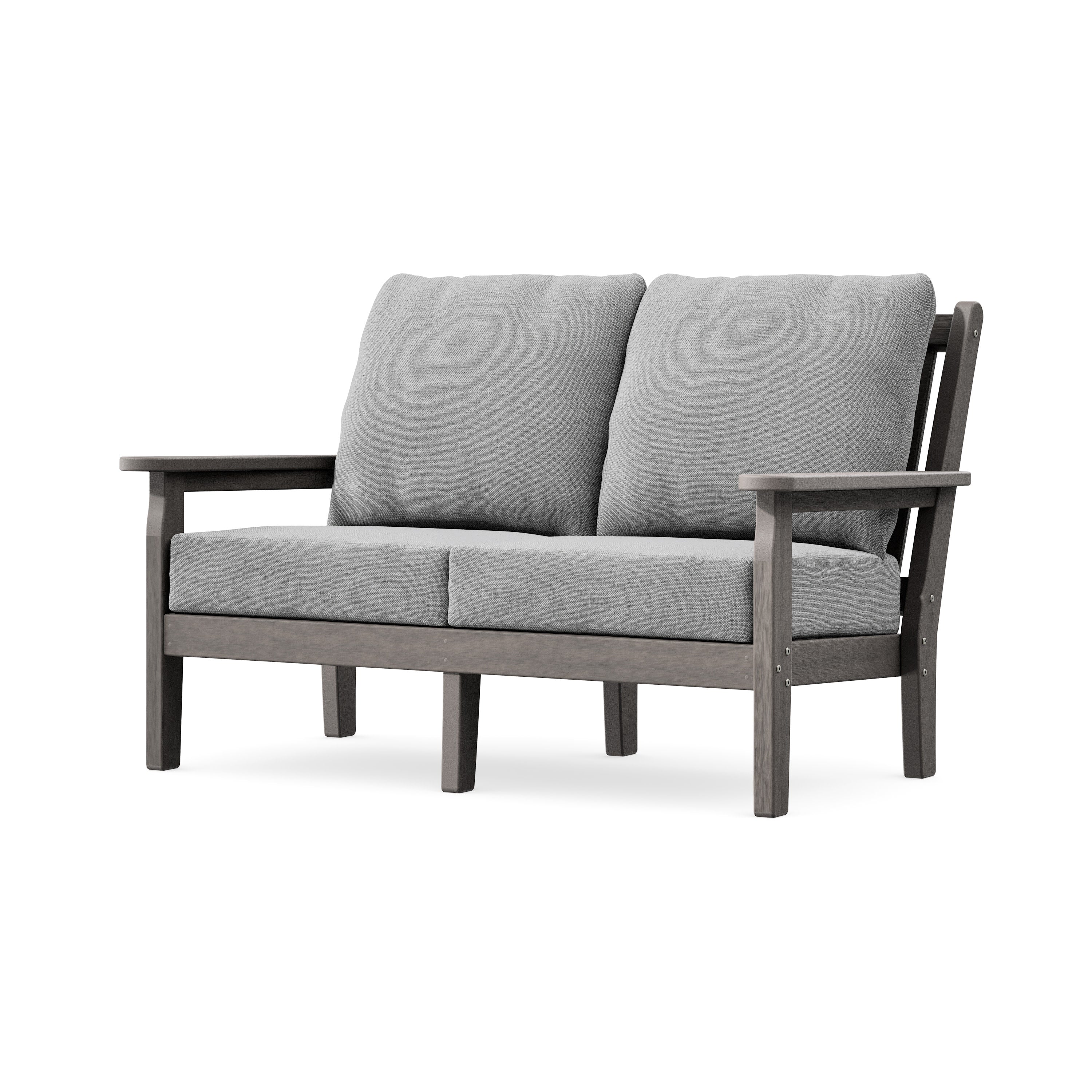 Chippendale Deep Seating Loveseat in Driftwood / Grey Mist