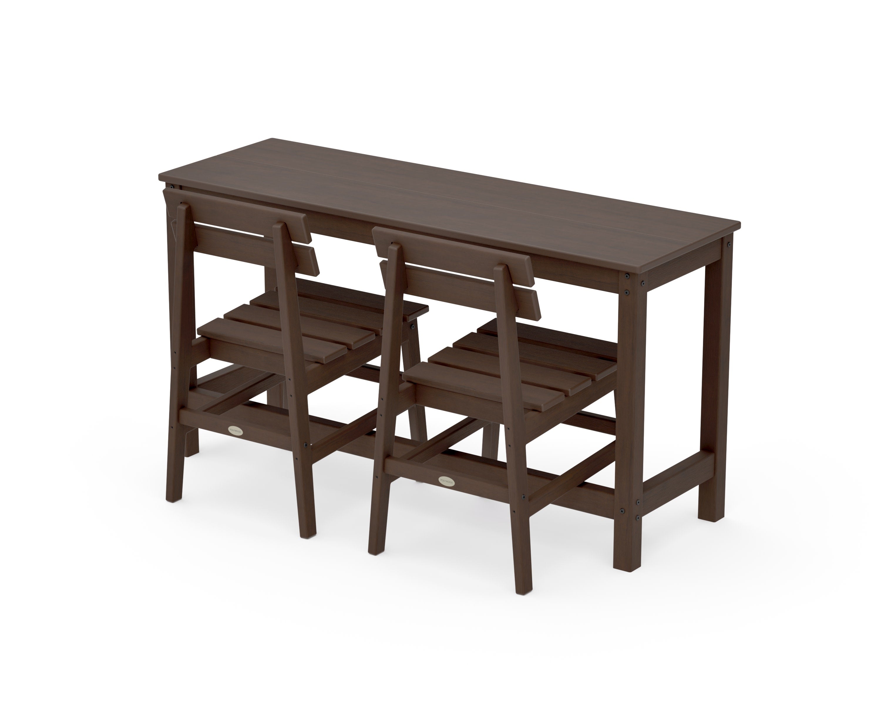 Modern Studio Plaza Chair 3-Piece Balcony Set in Kona