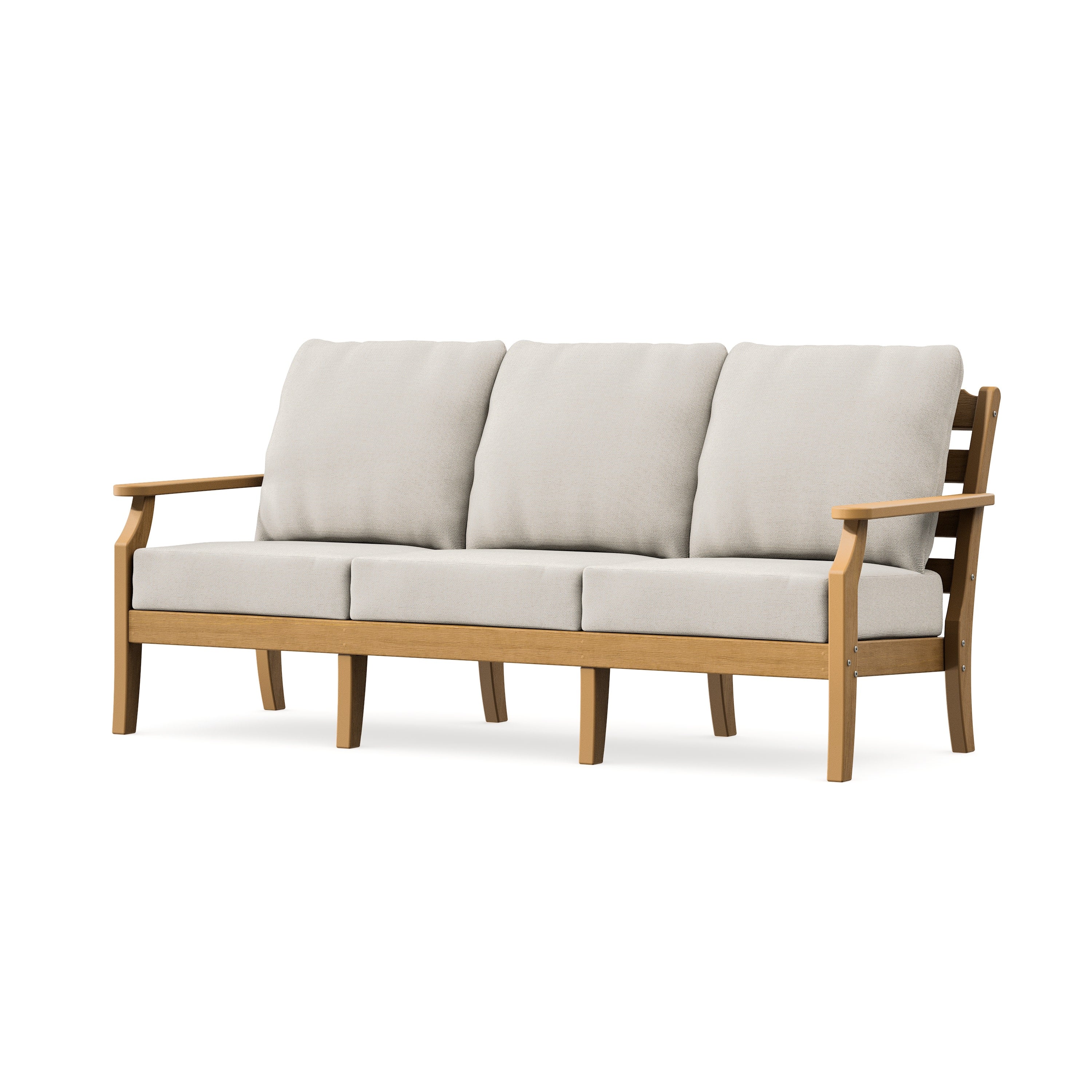 Savannah Deep Seating Sofa in Natural / Dune Burlap