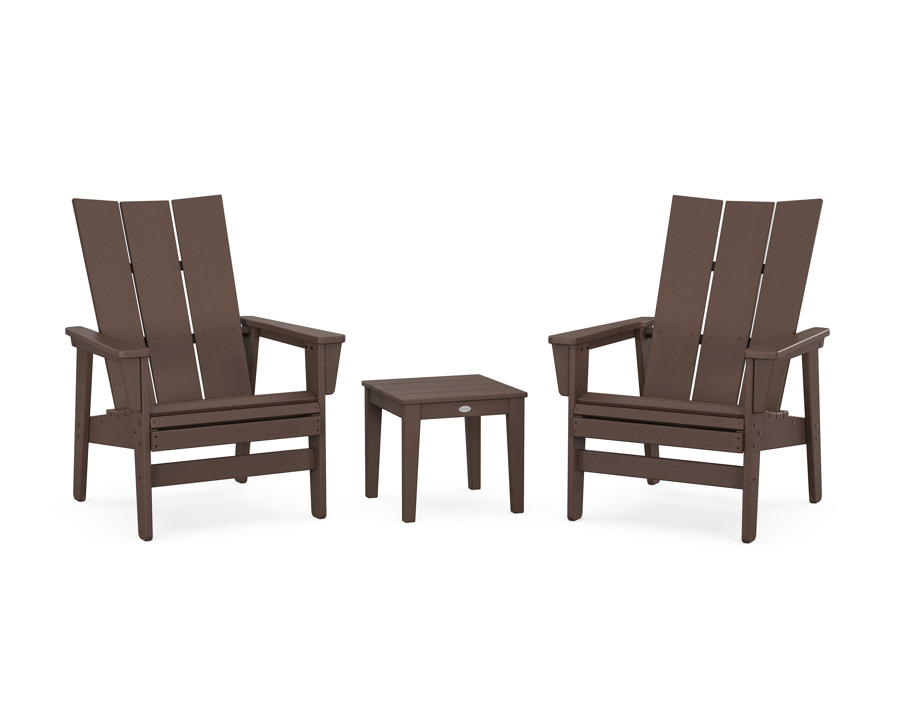 3-Piece Modern Grand Upright Adirondack Set in Mahogany