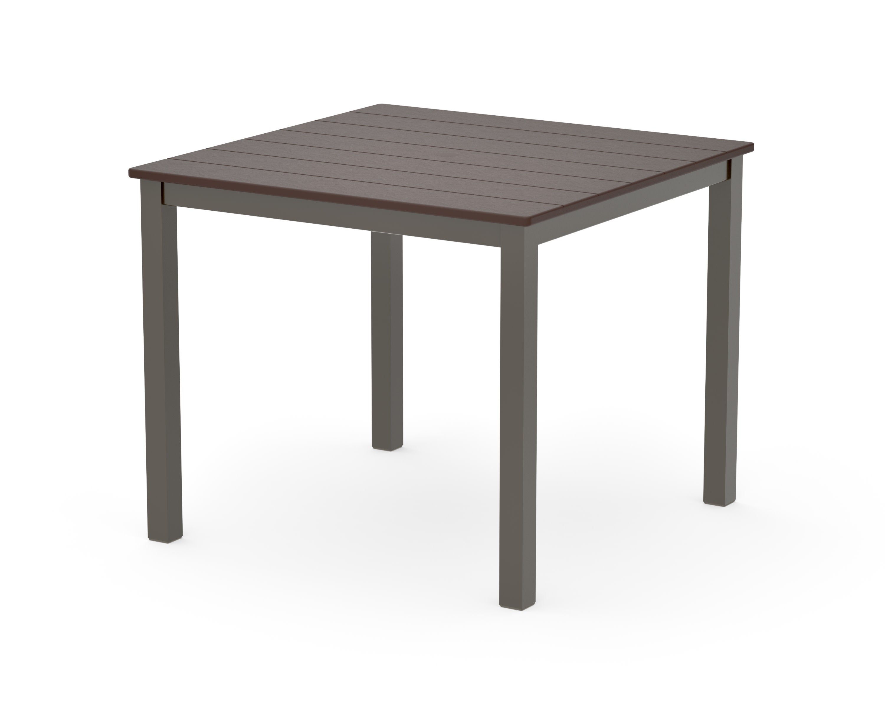 Main Street 36" x 36" Dining Table in Bronze / Mahogany