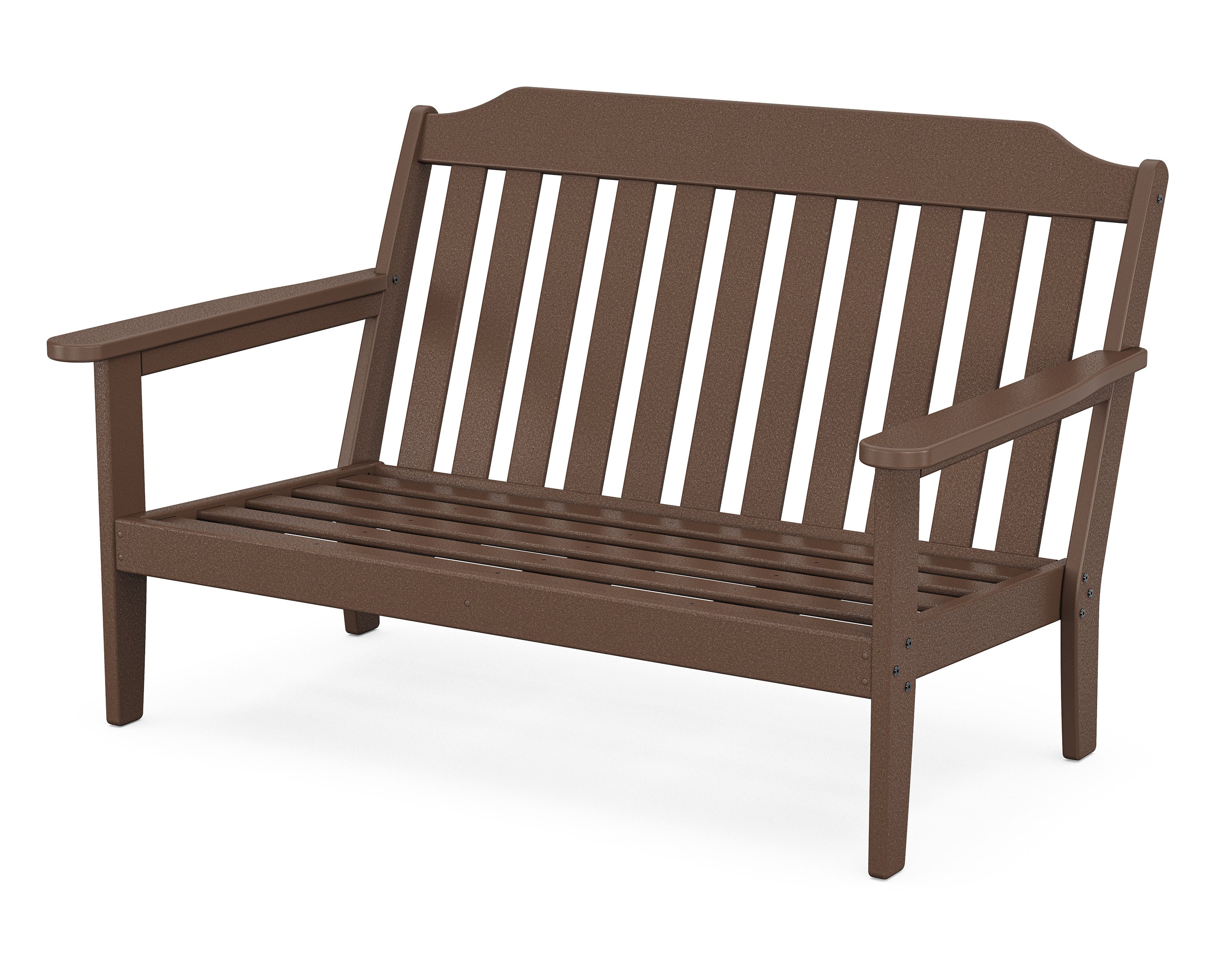 Cottage Deep Seating Loveseat Frame in Mahogany