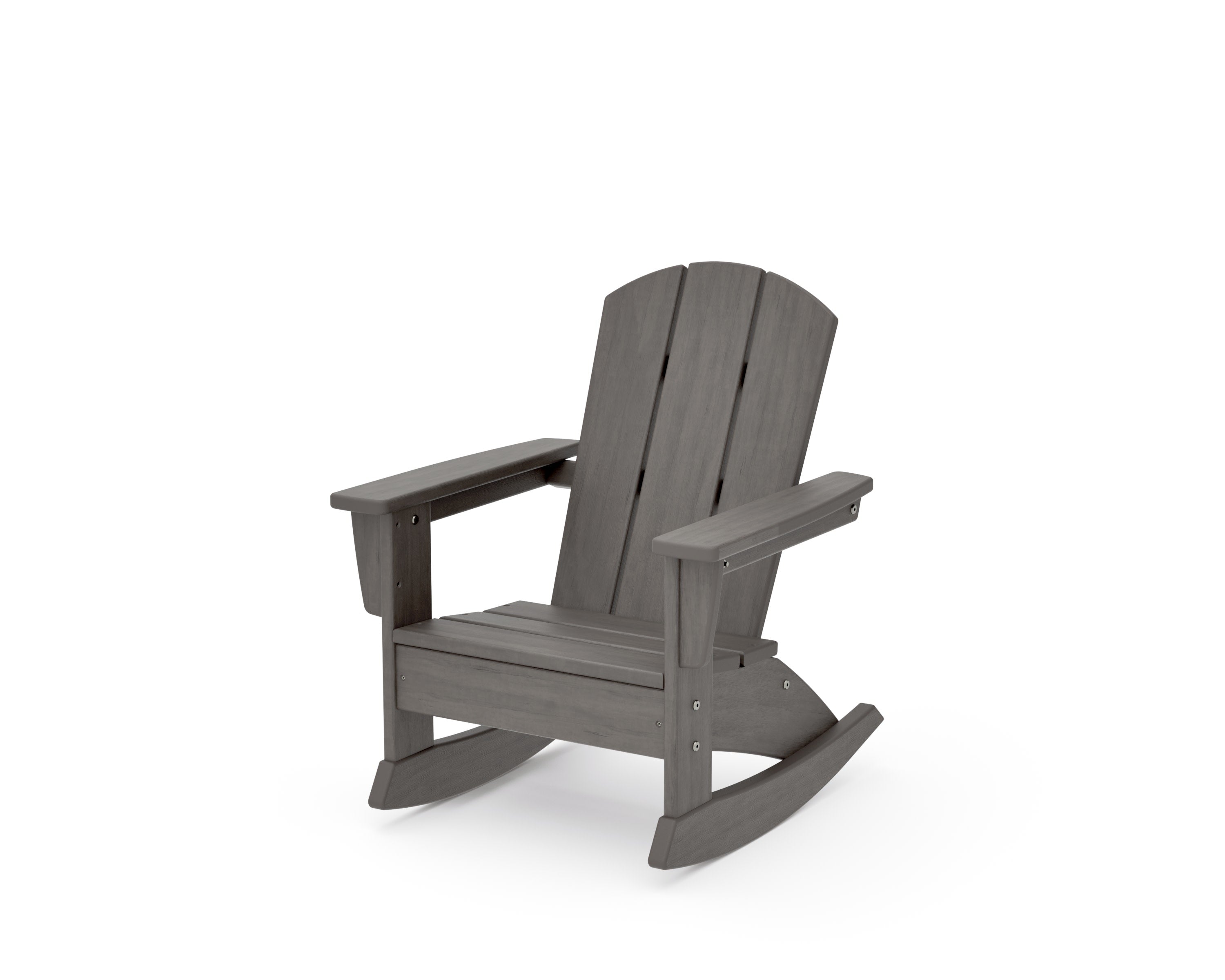 Kids Nautical Adirondack Rocking Chair in Driftwood