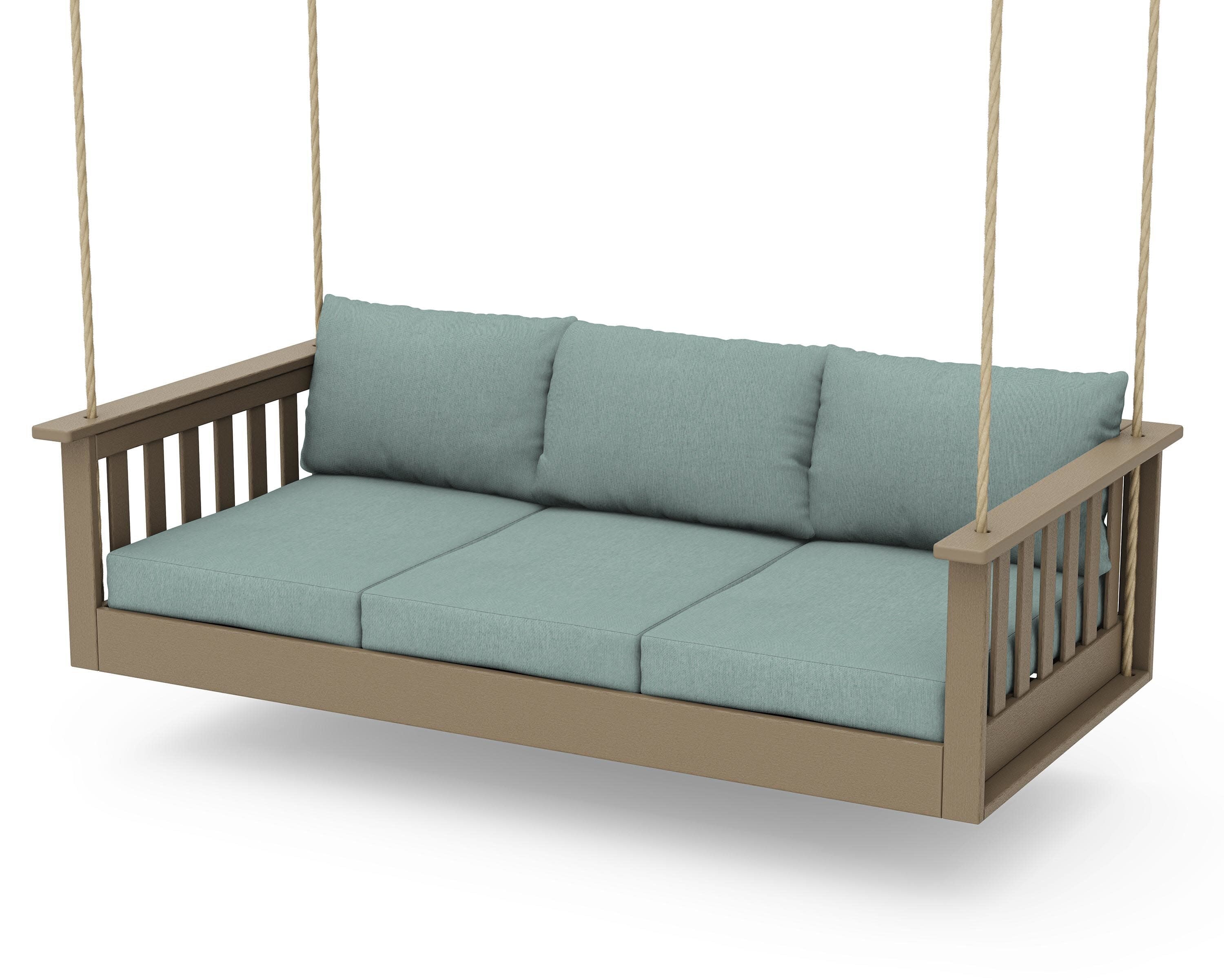 Vineyard Daybed Swing in Vintage Sahara / Glacier Spa
