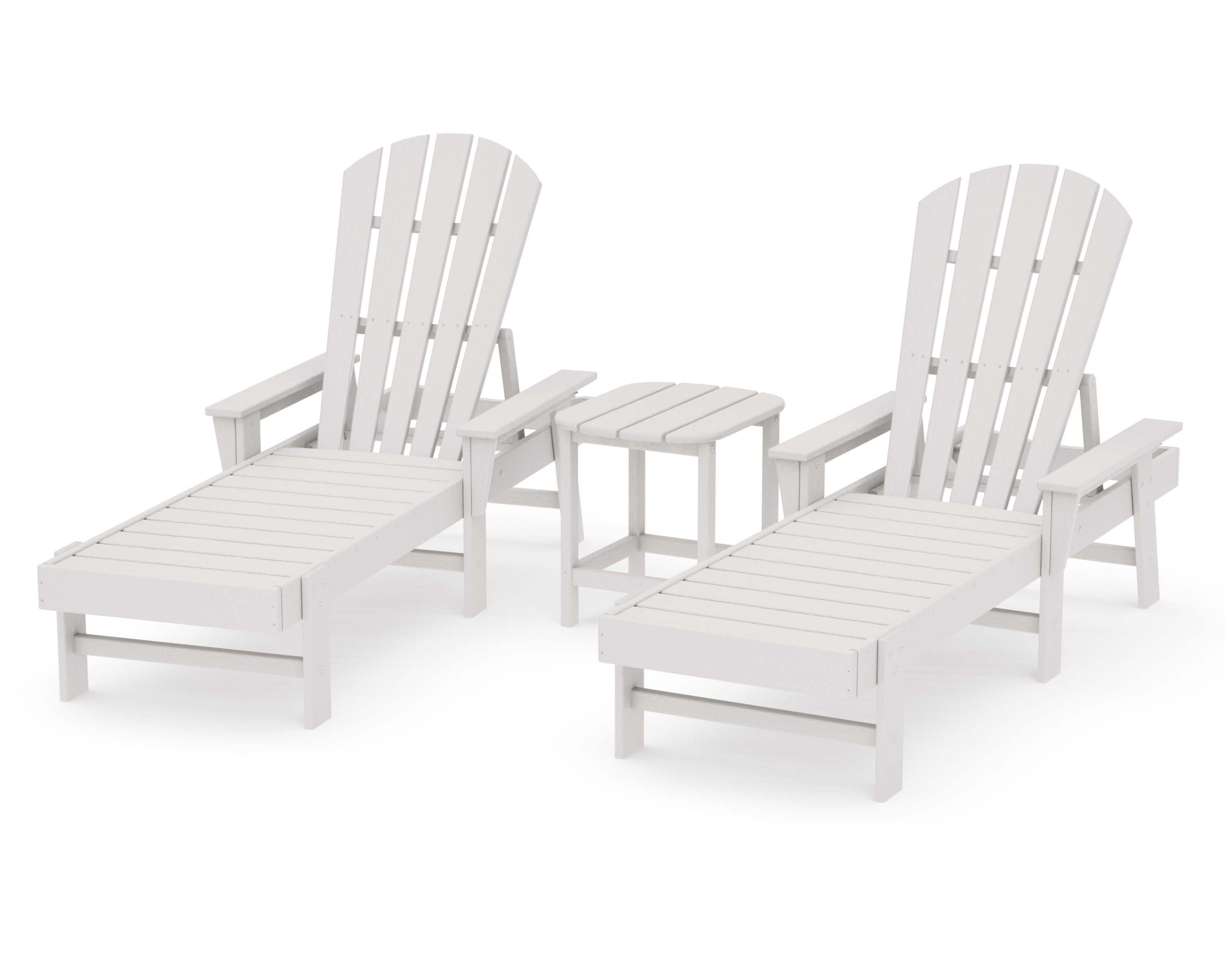 South Beach Chaise 3-Piece Set in Vintage White