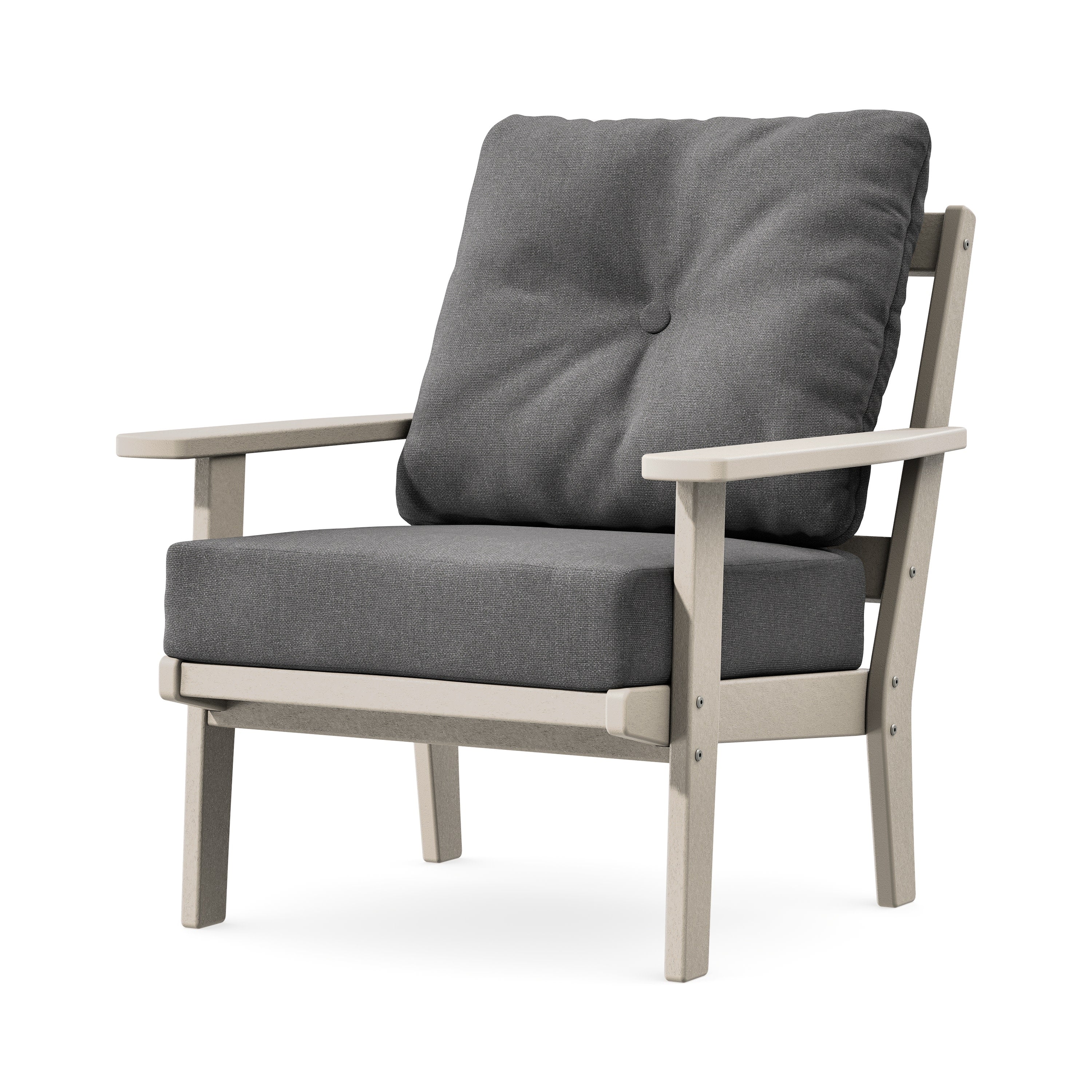 Prairie Deep Seating Chair in Sand / Ash Charcoal